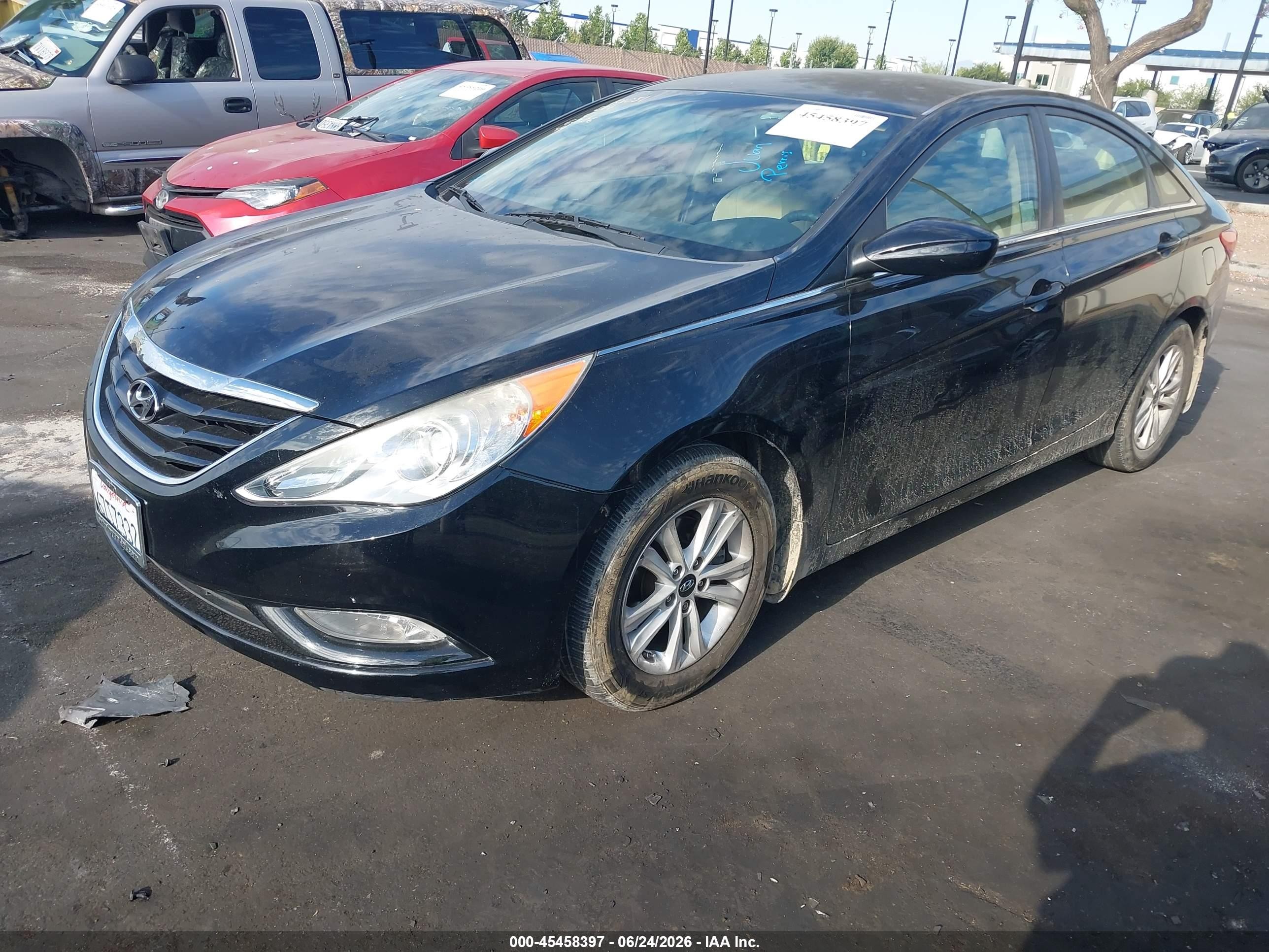 2013 Hyundai Sonata Gls Black vin: 5NPEB4AC2DH661568