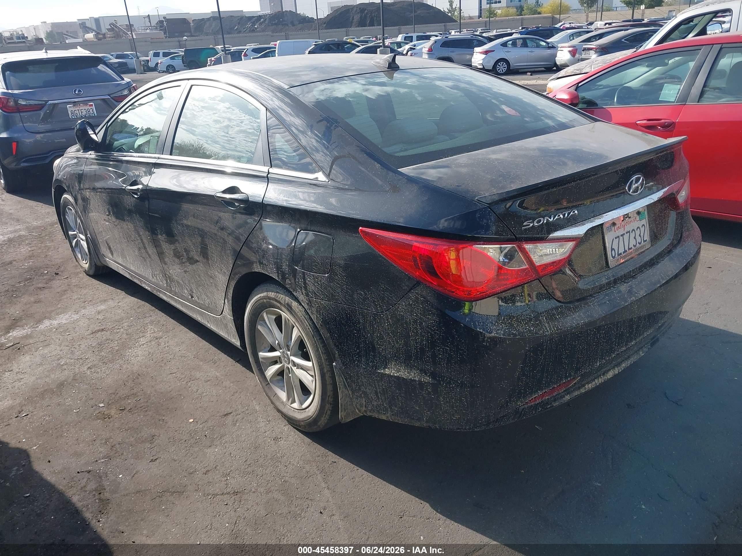 2013 Hyundai Sonata Gls Black vin: 5NPEB4AC2DH661568