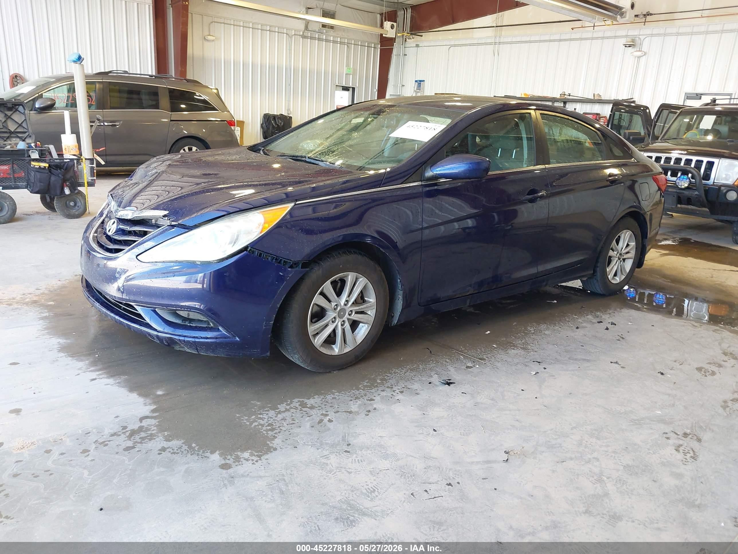 2013 Hyundai Sonata Gls Gray vin: 5NPEB4AC2DH674451