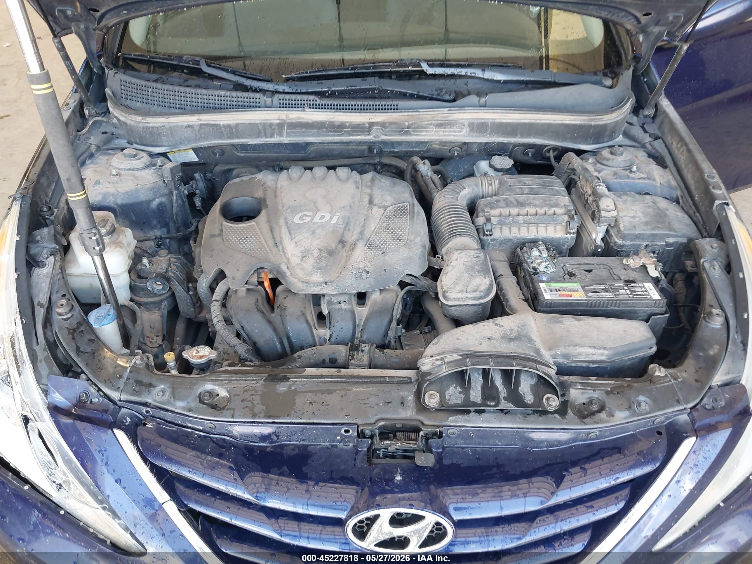 2013 Hyundai Sonata Gls Gray vin: 5NPEB4AC2DH674451