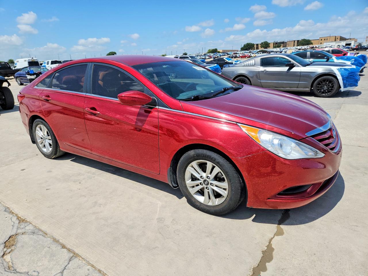 2013 Hyundai Sonata Gls Red vin: 5NPEB4AC2DH682470
