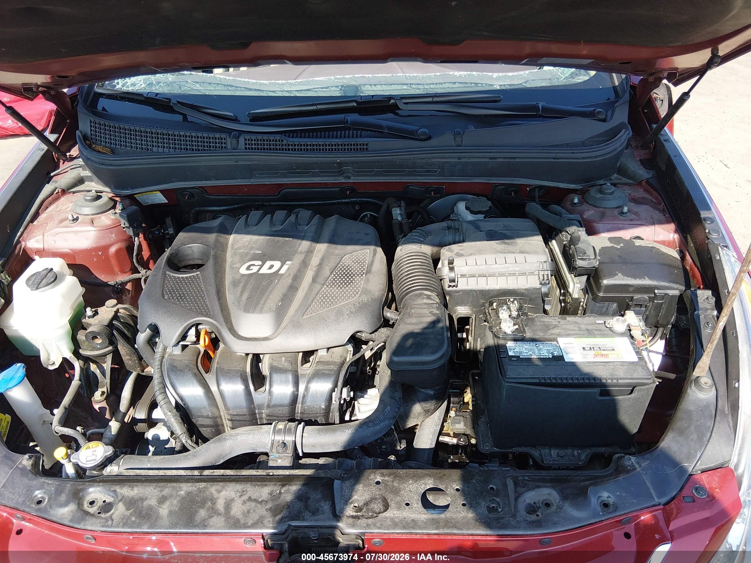 2013 Hyundai Sonata Gls Red vin: 5NPEB4AC2DH685482