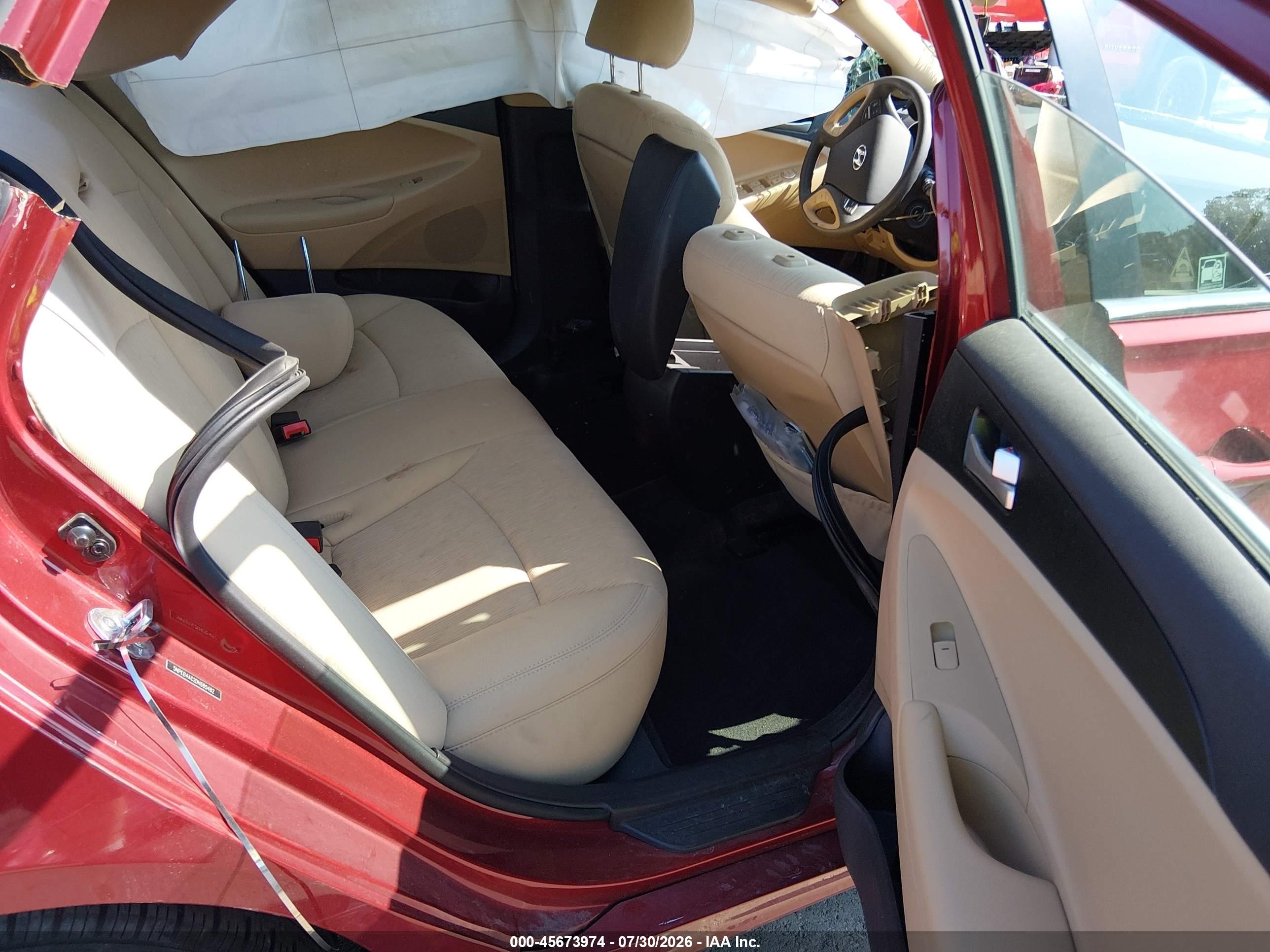 2013 Hyundai Sonata Gls Red vin: 5NPEB4AC2DH685482