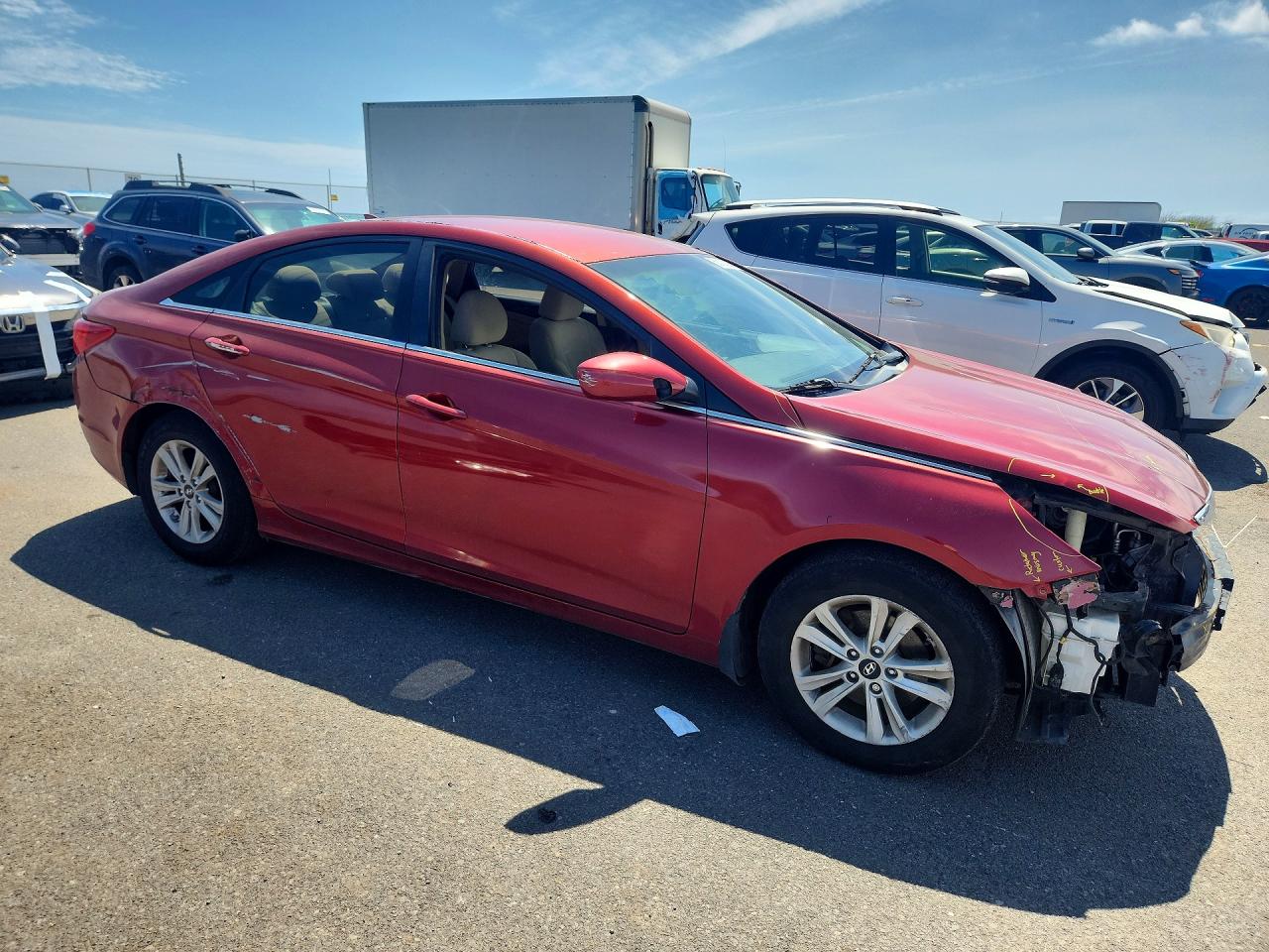 2013 Hyundai Sonata Gls Red vin: 5NPEB4AC2DH695235