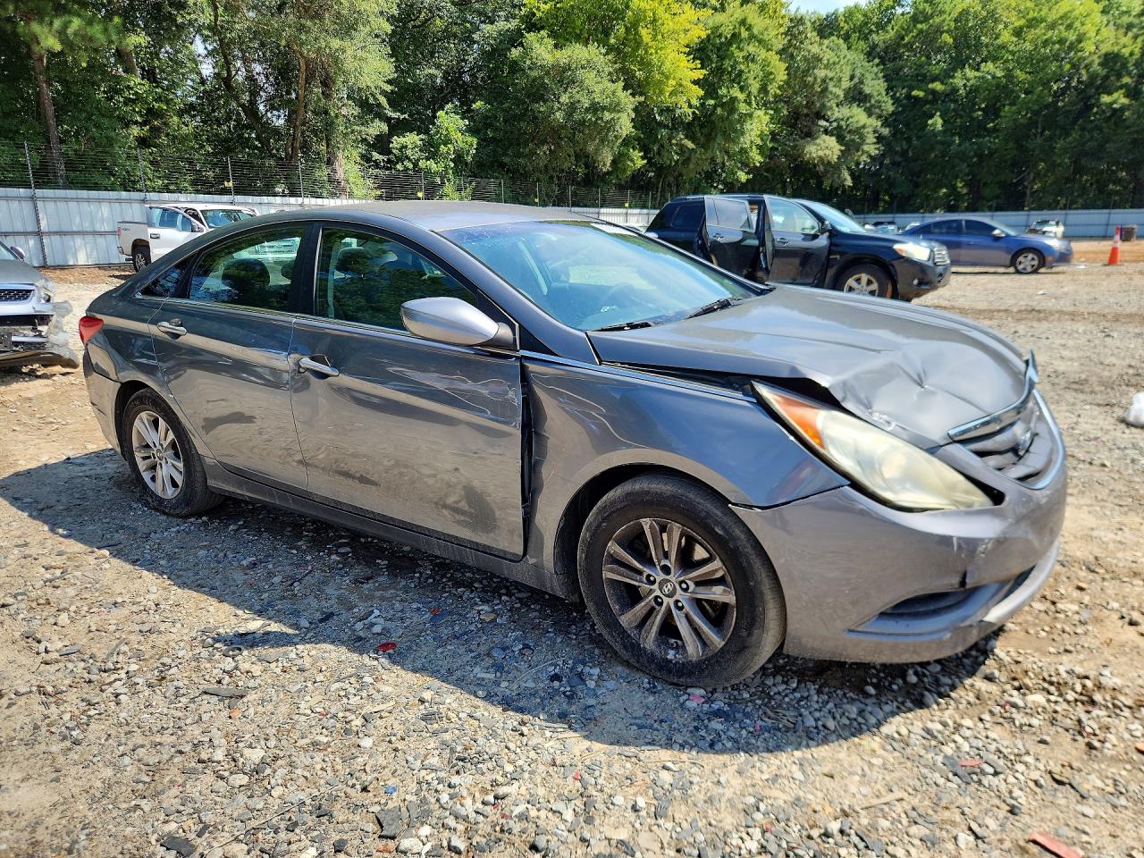 2013 Hyundai Sonata Gls Gray vin: 5NPEB4AC2DH702507