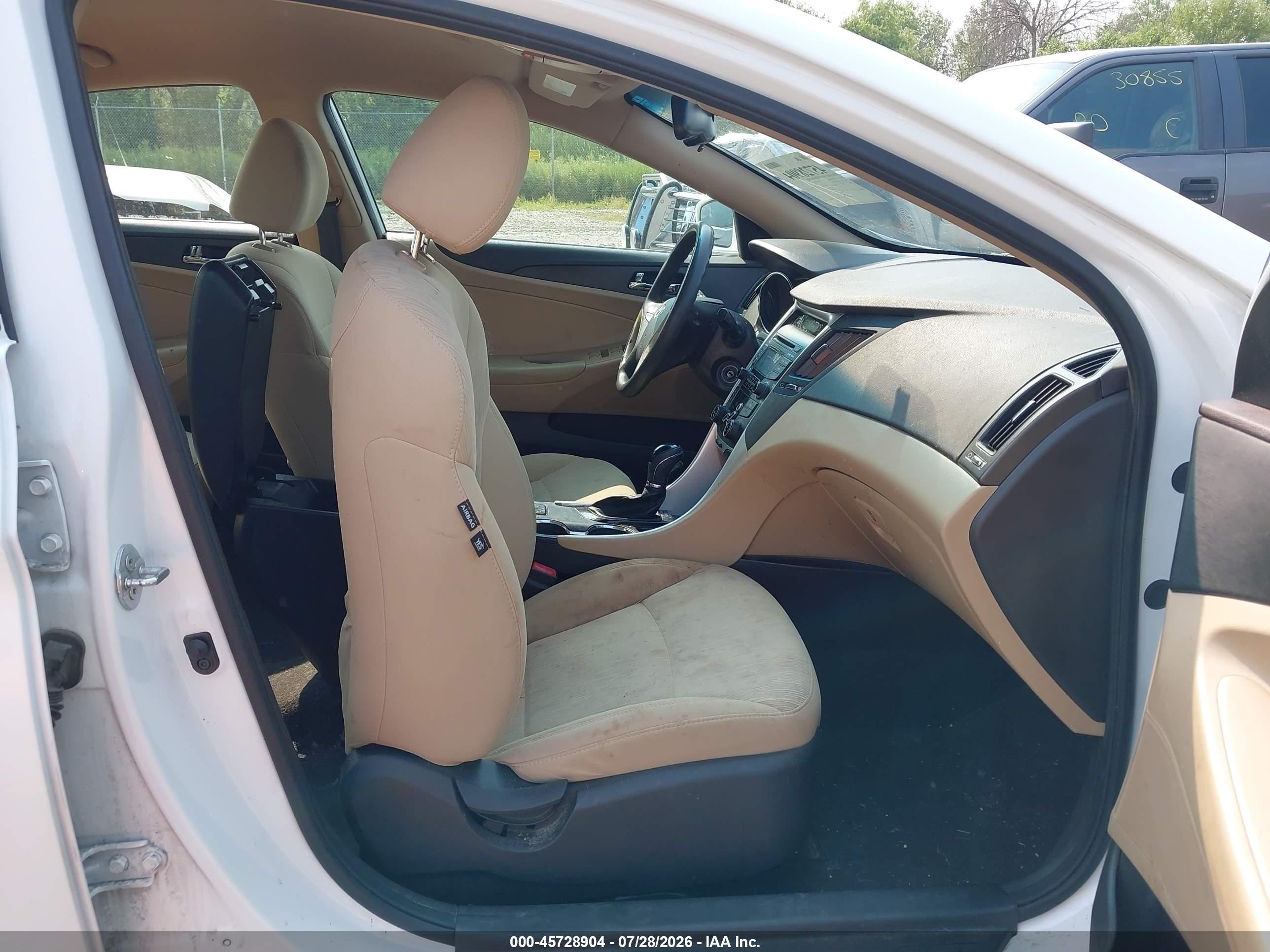 2013 Hyundai Sonata Gls White vin: 5NPEB4AC2DH710025