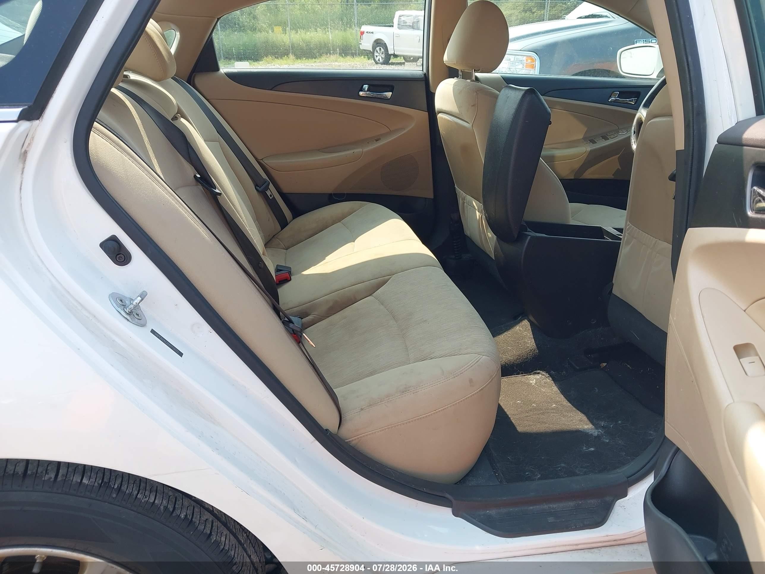 2013 Hyundai Sonata Gls White vin: 5NPEB4AC2DH710025