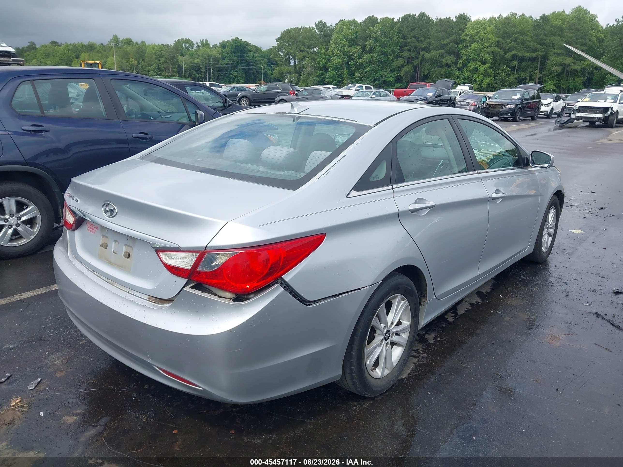 2013 Hyundai Sonata Gls Silver vin: 5NPEB4AC2DH714818