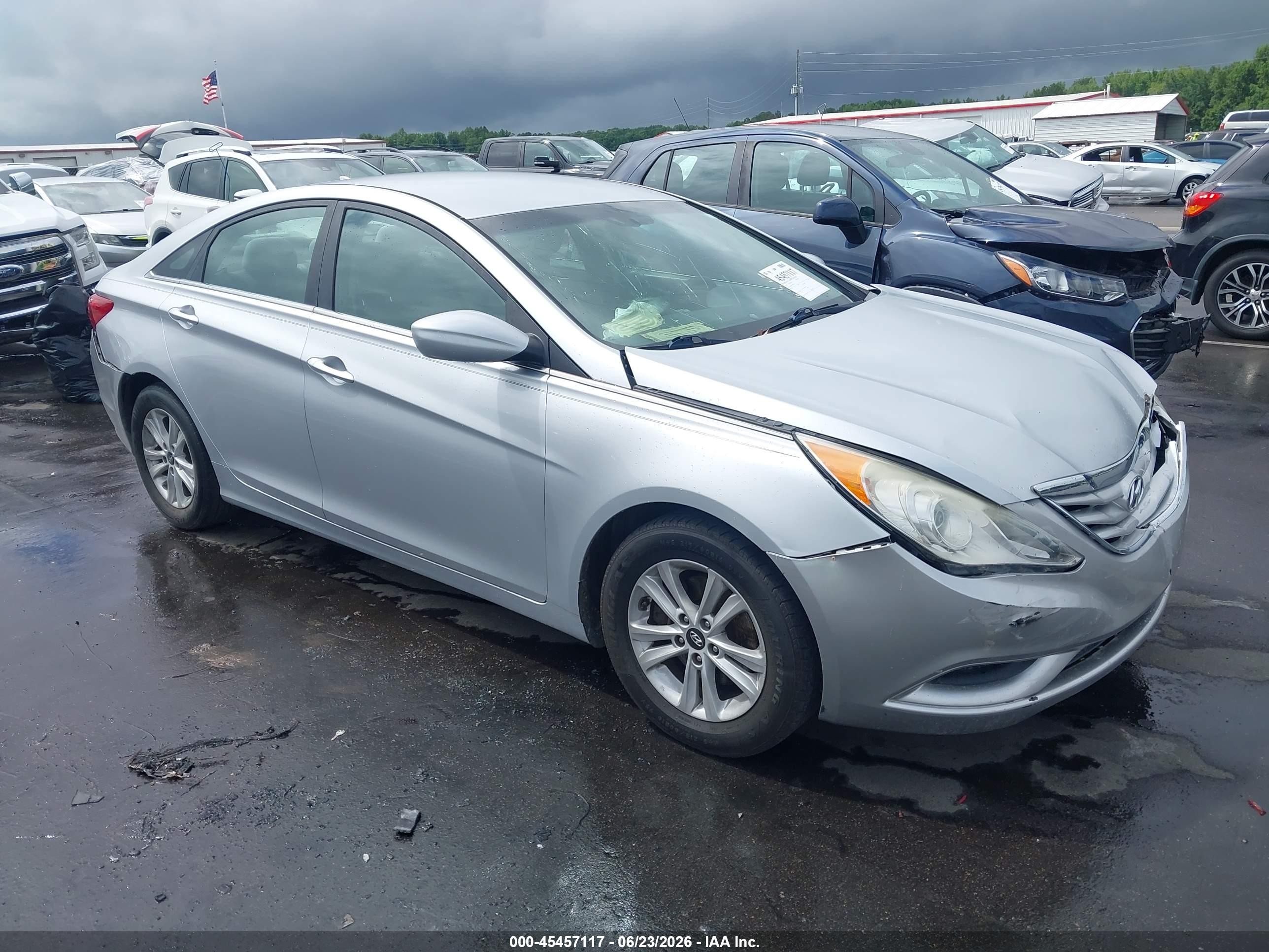 2013 Hyundai Sonata Gls Silver vin: 5NPEB4AC2DH714818