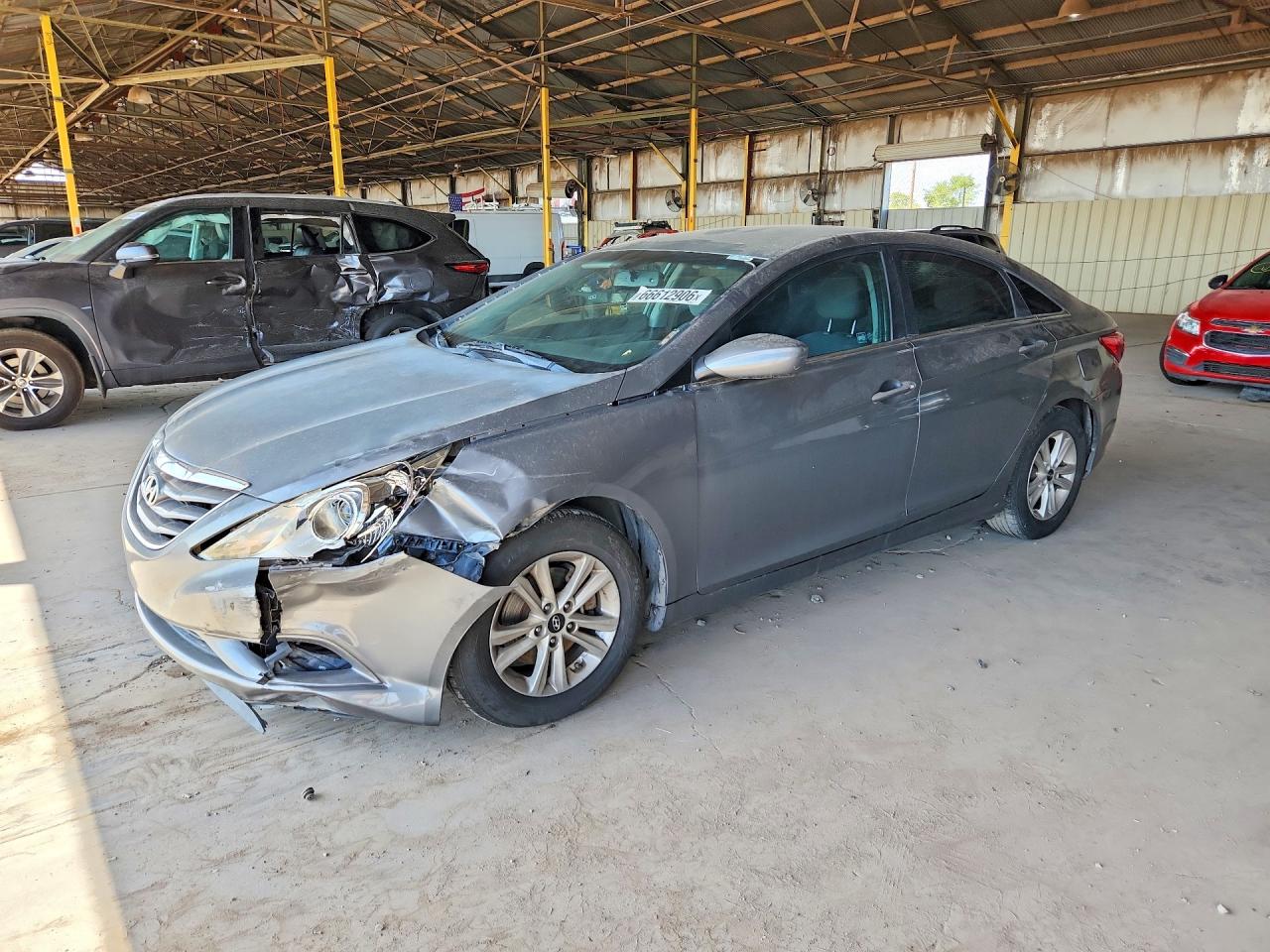 2013 Hyundai Sonata Gls Gray vin: 5NPEB4AC2DH754087