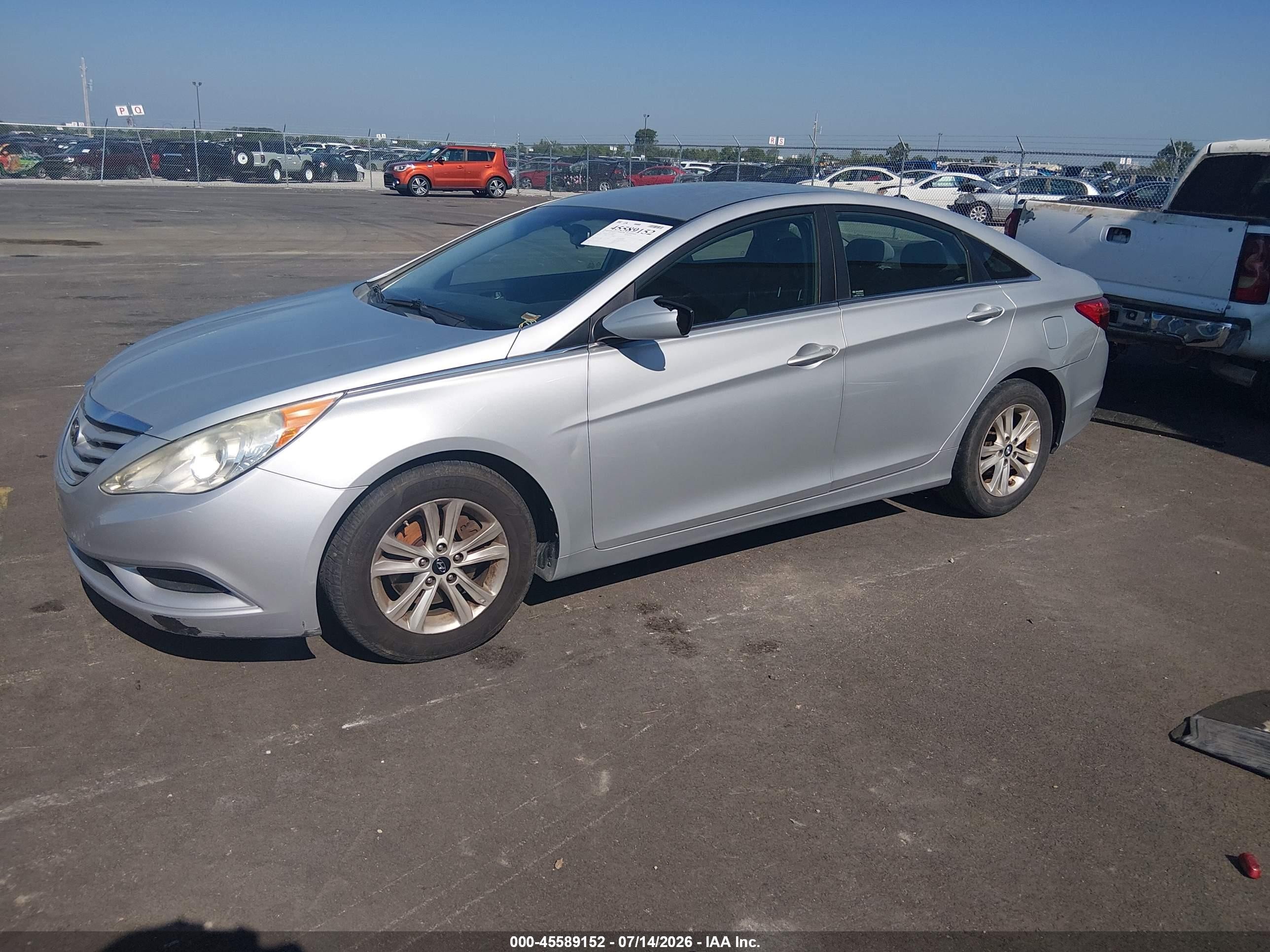 2013 Hyundai Sonata Gls Silver vin: 5NPEB4AC2DH758785