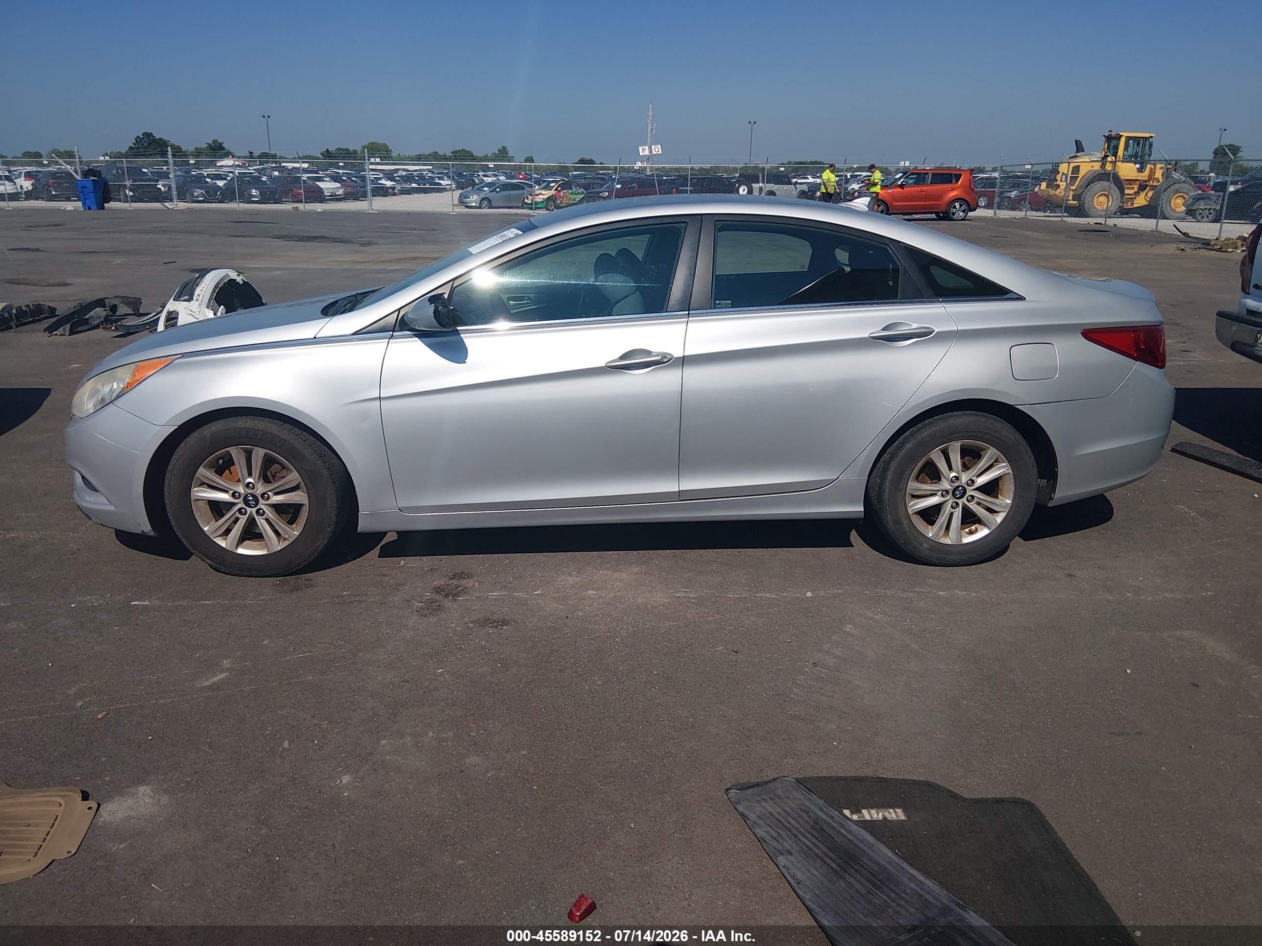 2013 Hyundai Sonata Gls Silver vin: 5NPEB4AC2DH758785