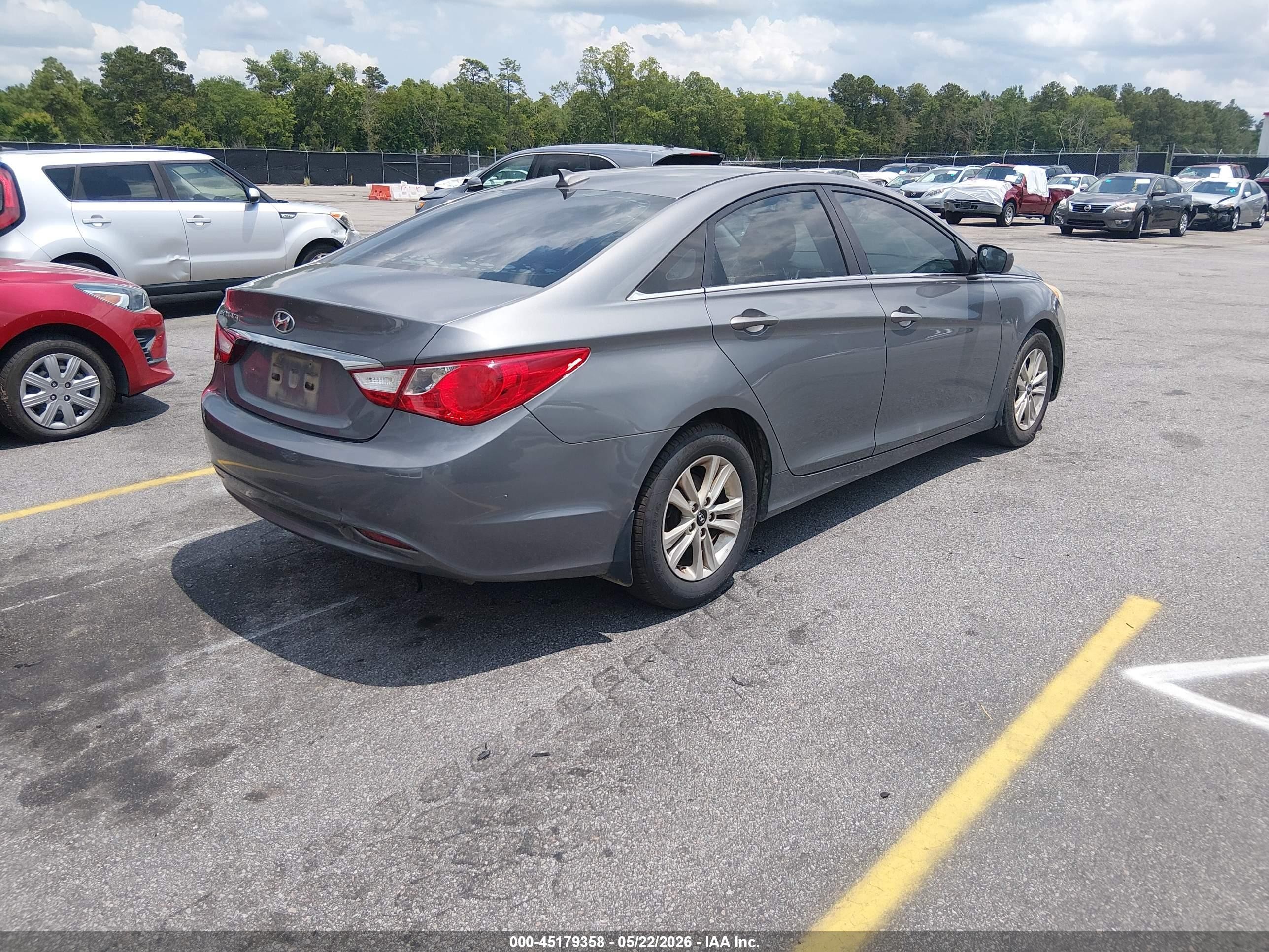 2013 Hyundai Sonata Gls Gray vin: 5NPEB4AC2DH761573