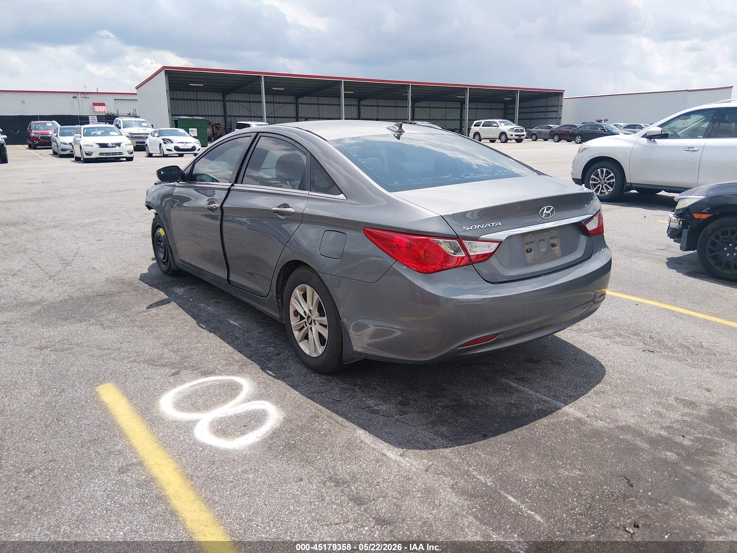 2013 Hyundai Sonata Gls Gray vin: 5NPEB4AC2DH761573