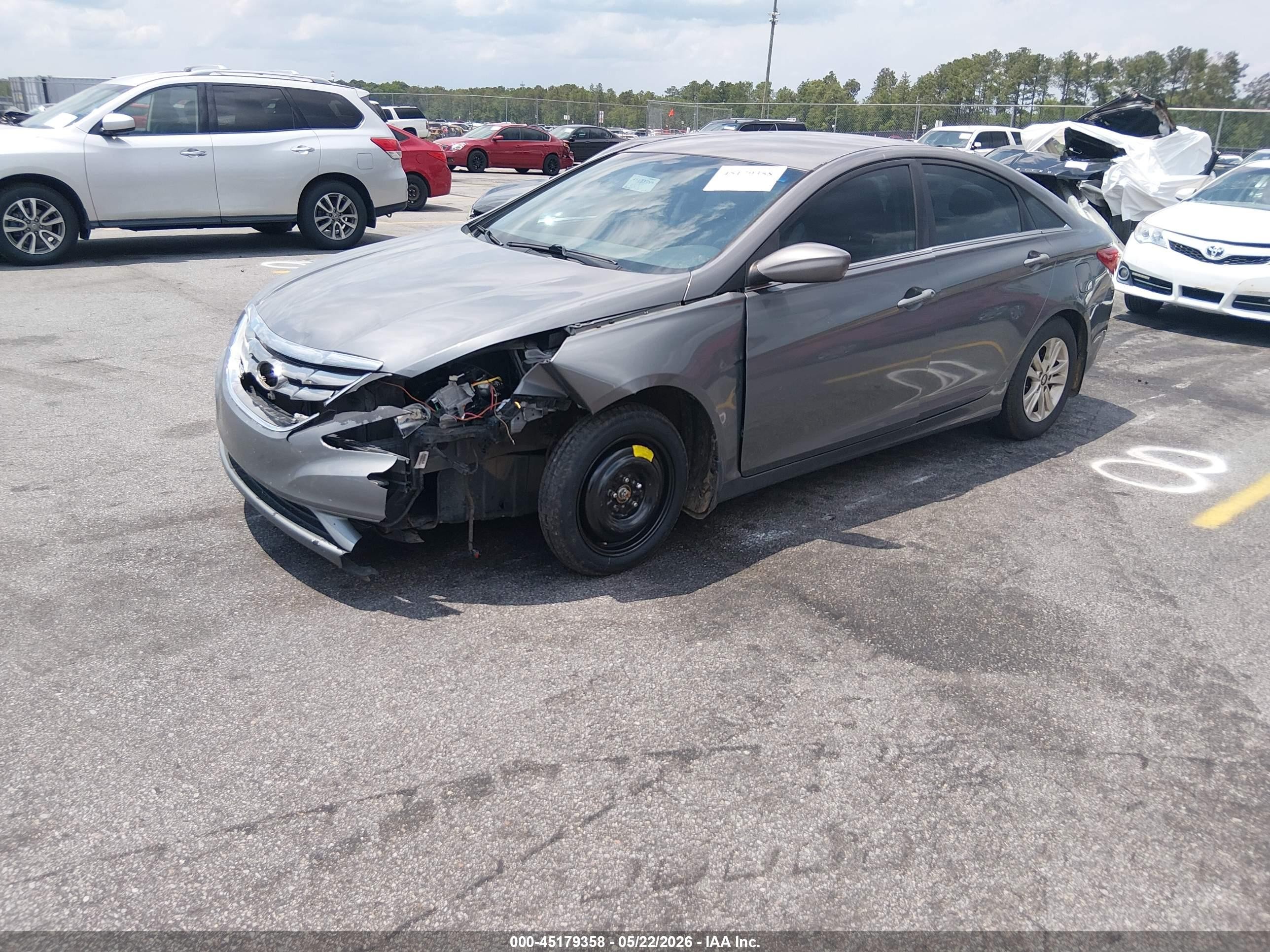 2013 Hyundai Sonata Gls Gray vin: 5NPEB4AC2DH761573