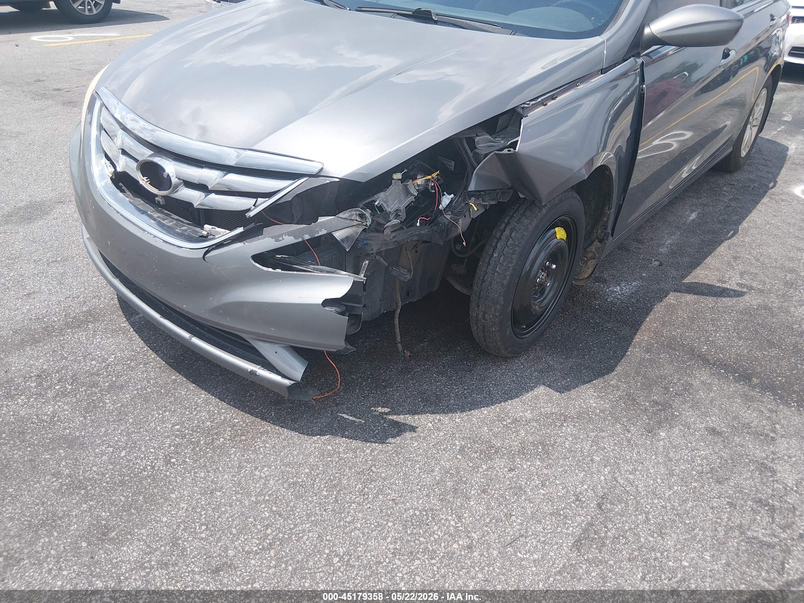 2013 Hyundai Sonata Gls Gray vin: 5NPEB4AC2DH761573