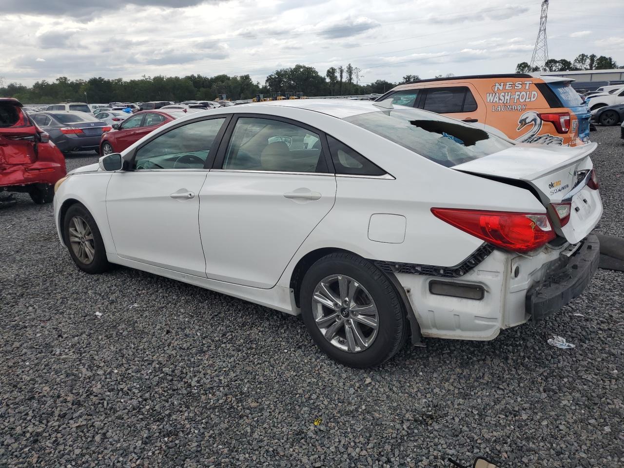 2013 Hyundai Sonata Gls White vin: 5NPEB4AC2DH779068