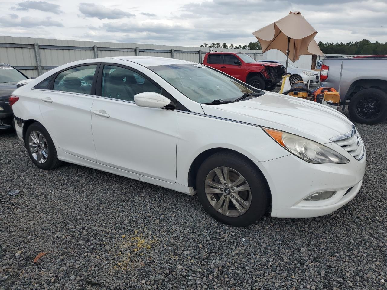 2013 Hyundai Sonata Gls White vin: 5NPEB4AC2DH779068