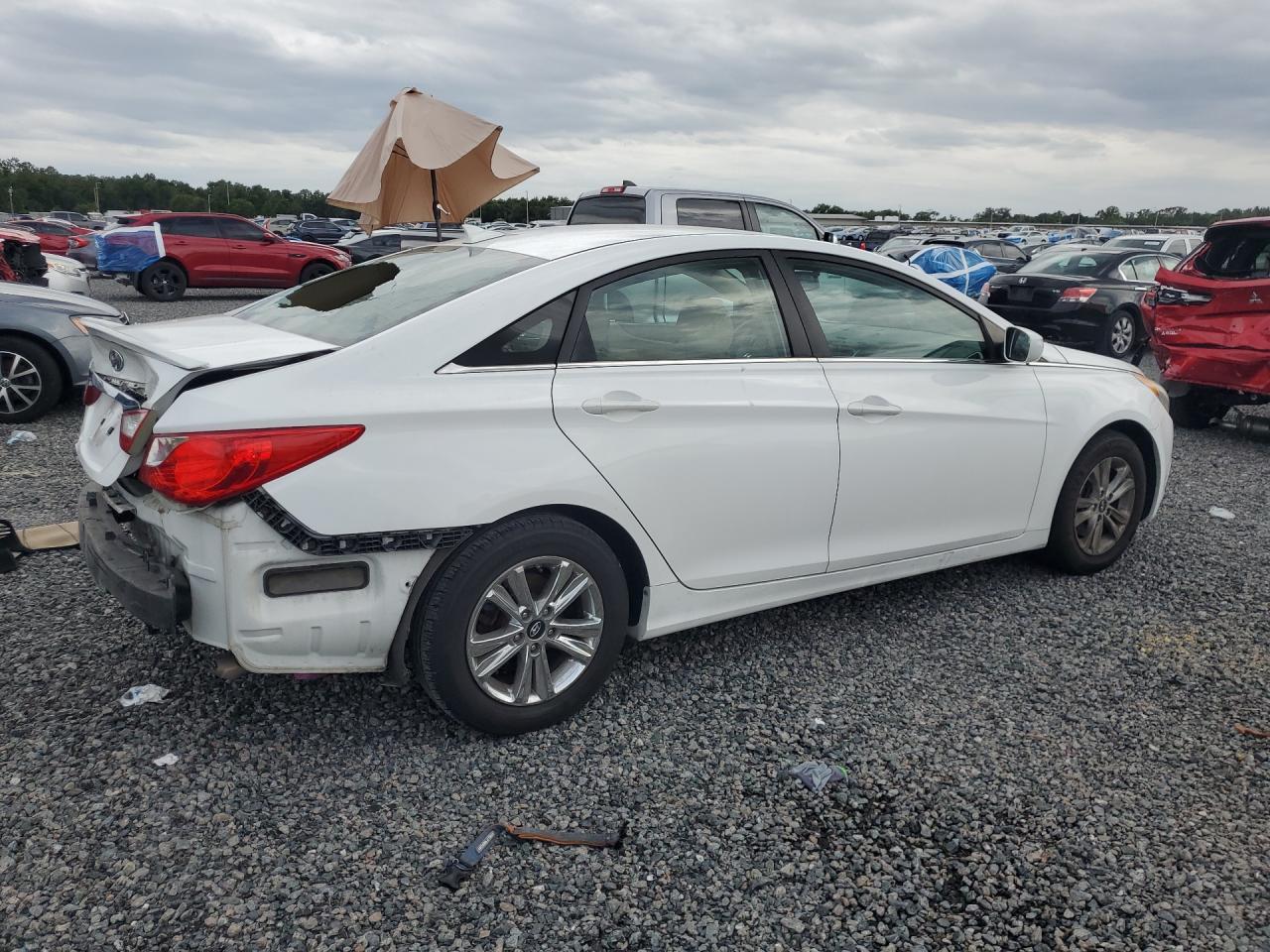 2013 Hyundai Sonata Gls White vin: 5NPEB4AC2DH779068