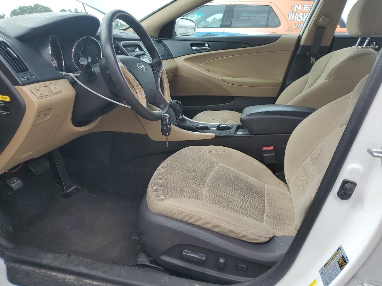 2013 Hyundai Sonata Gls White vin: 5NPEB4AC2DH779068