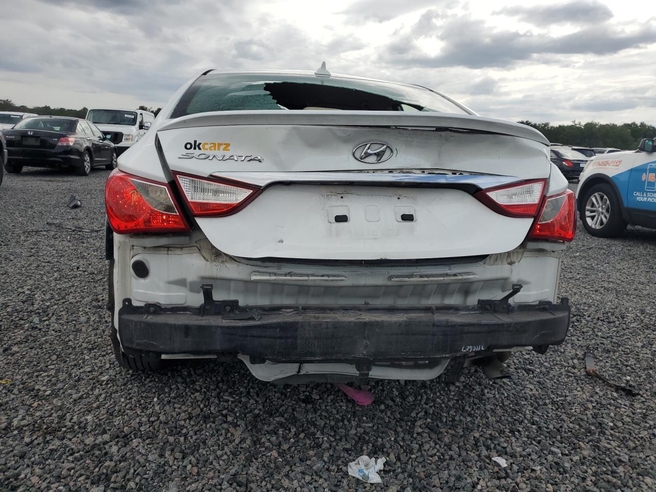 2013 Hyundai Sonata Gls White vin: 5NPEB4AC2DH779068