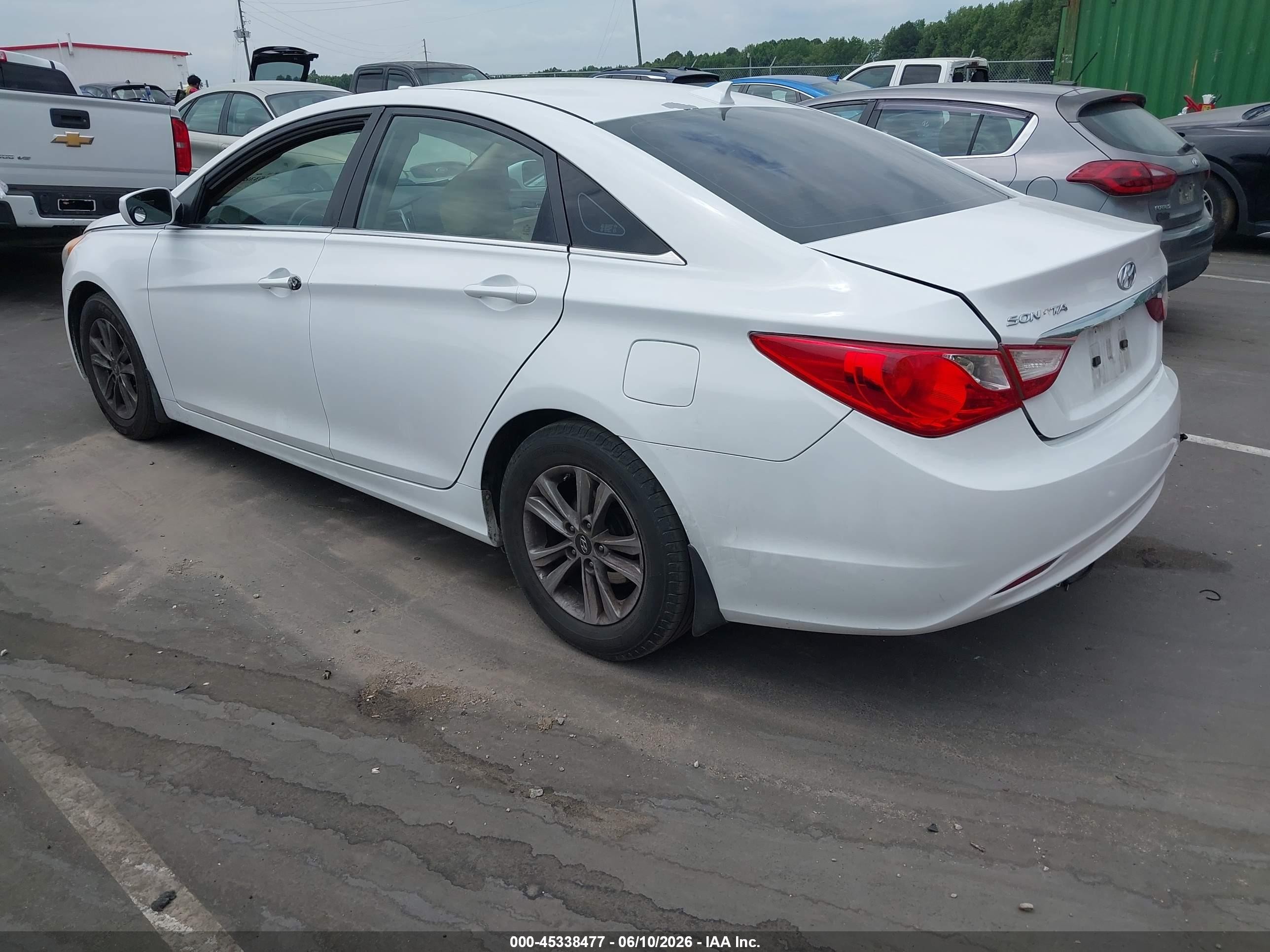 2013 Hyundai Sonata Gls Белый vin: 5NPEB4AC2DH784531