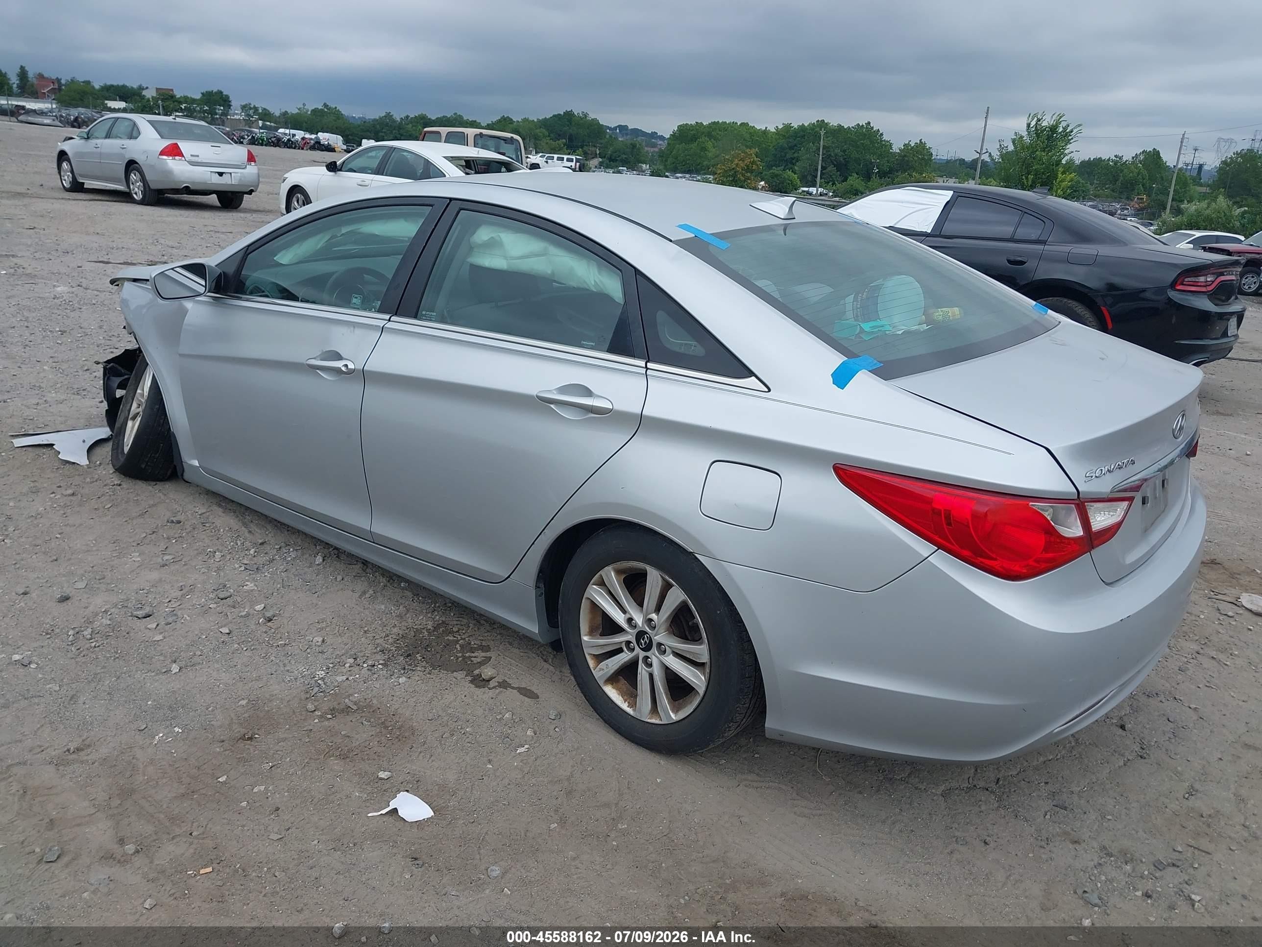 2013 Hyundai Sonata Gls Silver vin: 5NPEB4AC2DH795867