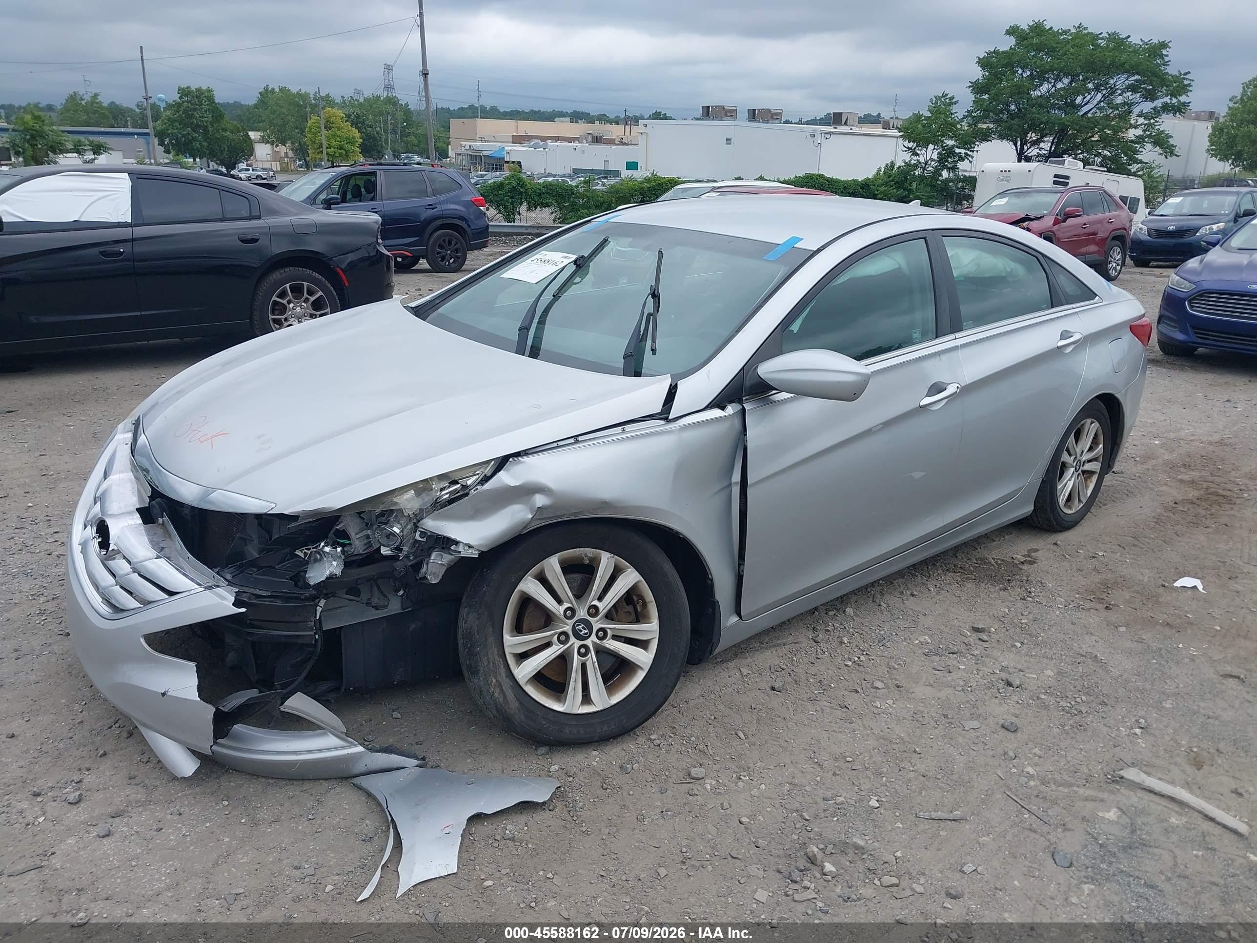 2013 Hyundai Sonata Gls Silver vin: 5NPEB4AC2DH795867