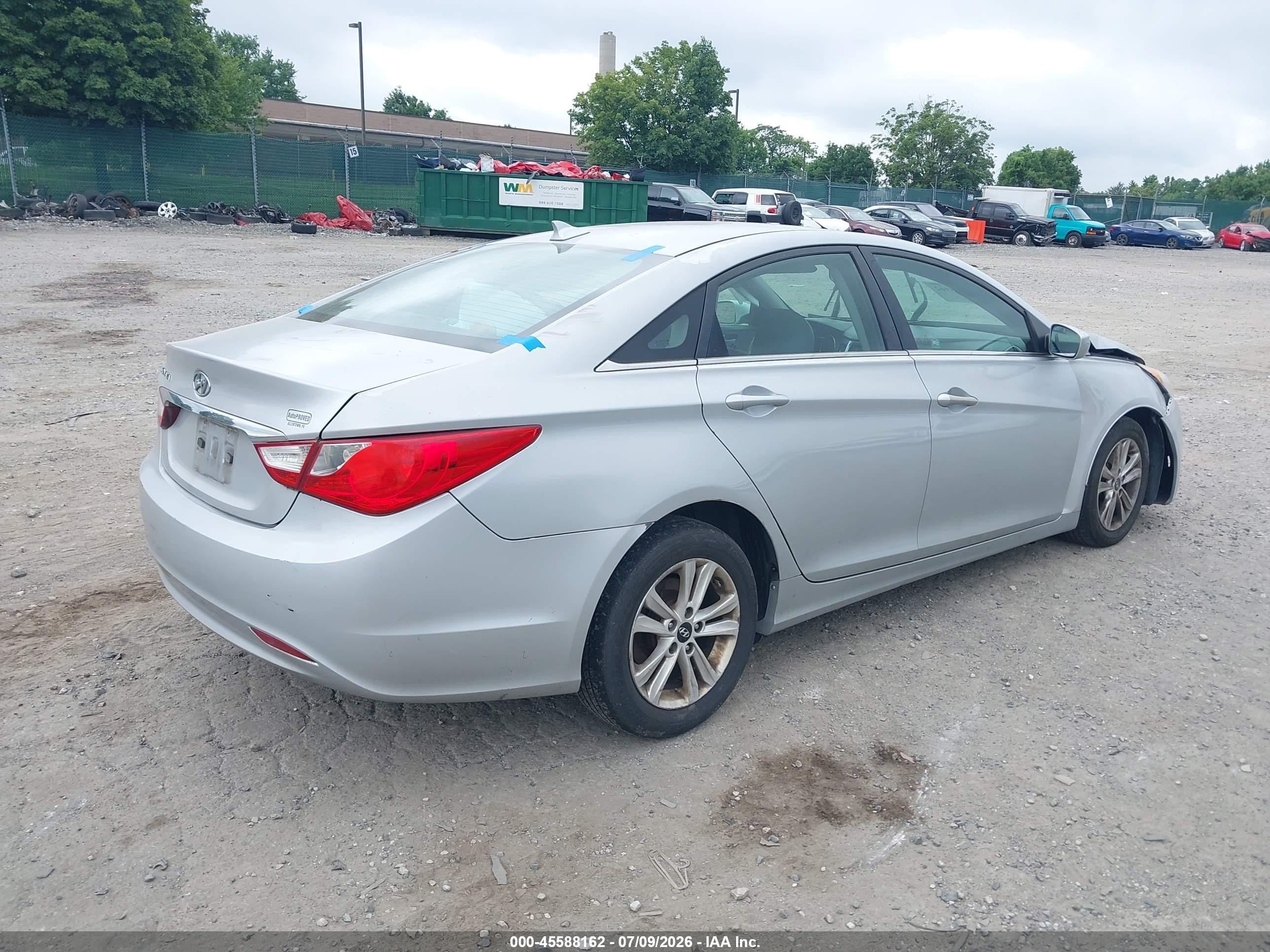 2013 Hyundai Sonata Gls Silver vin: 5NPEB4AC2DH795867