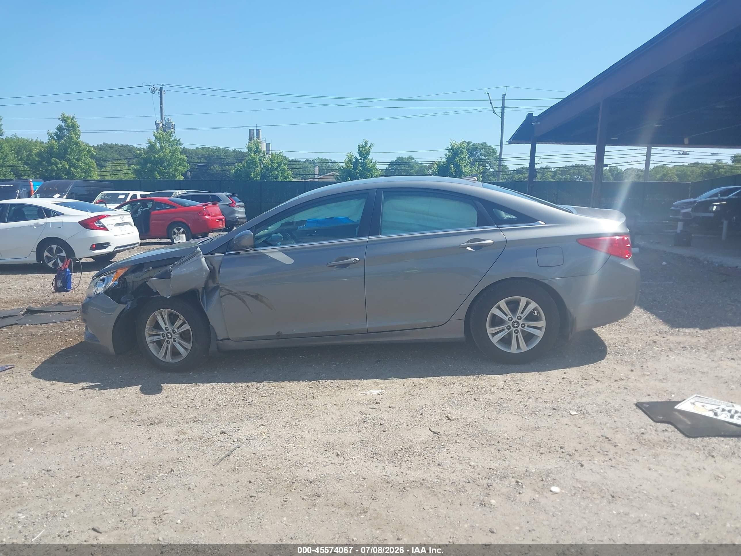 2013 Hyundai Sonata Gls Gray vin: 5NPEB4AC2DH806642