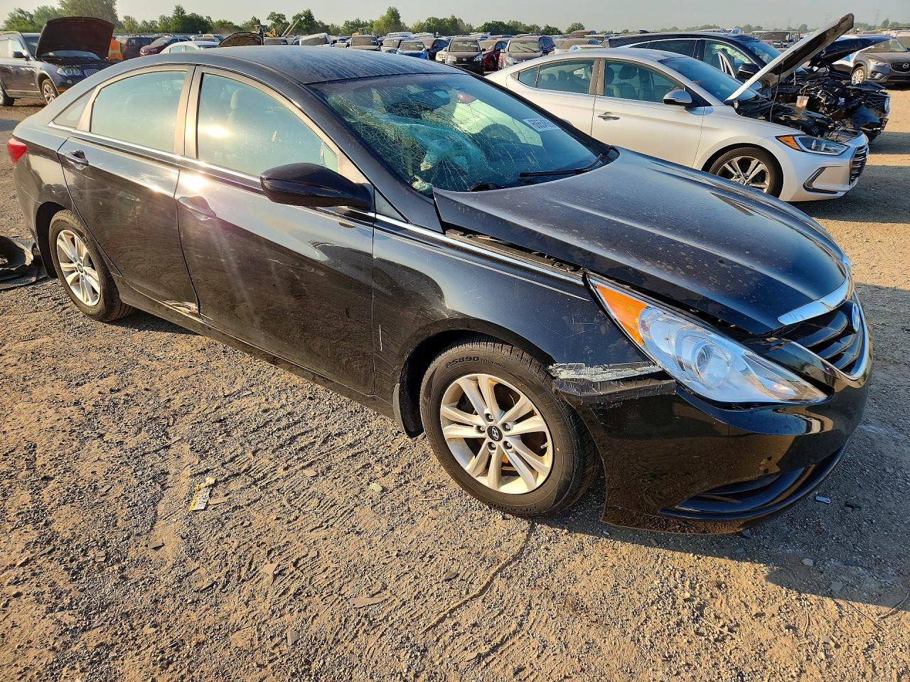 2013 Hyundai Sonata Gls Black vin: 5NPEB4AC2DH808181