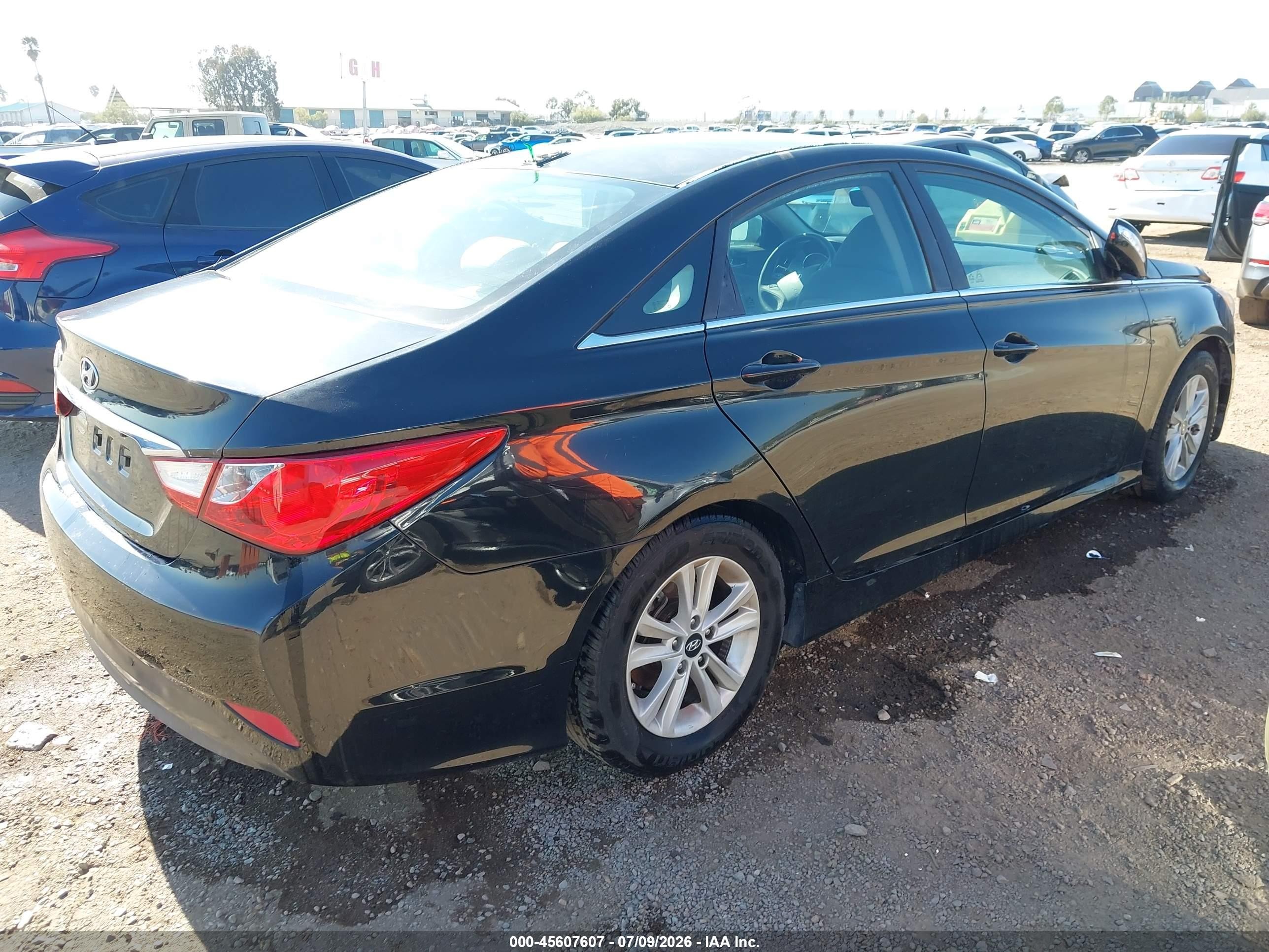 2014 Hyundai Sonata Gls Black vin: 5NPEB4AC2EH814211