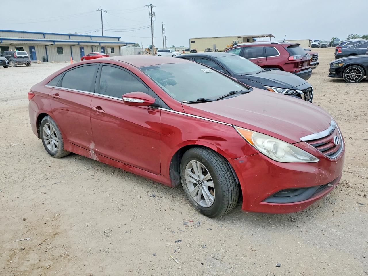 2014 Hyundai Sonata Gls Красный vin: 5NPEB4AC2EH827086