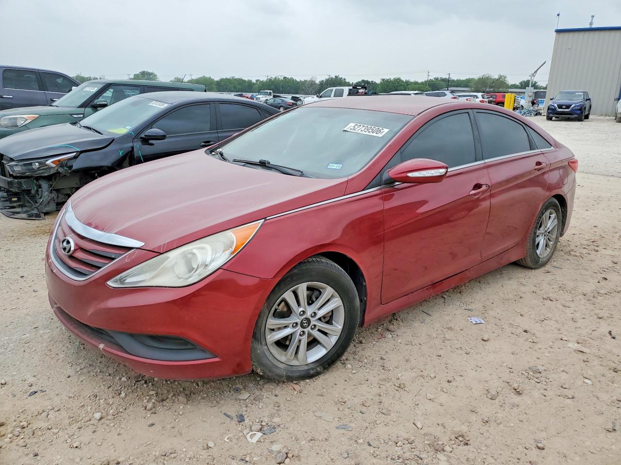 2014 Hyundai Sonata Gls Red vin: 5NPEB4AC2EH827086