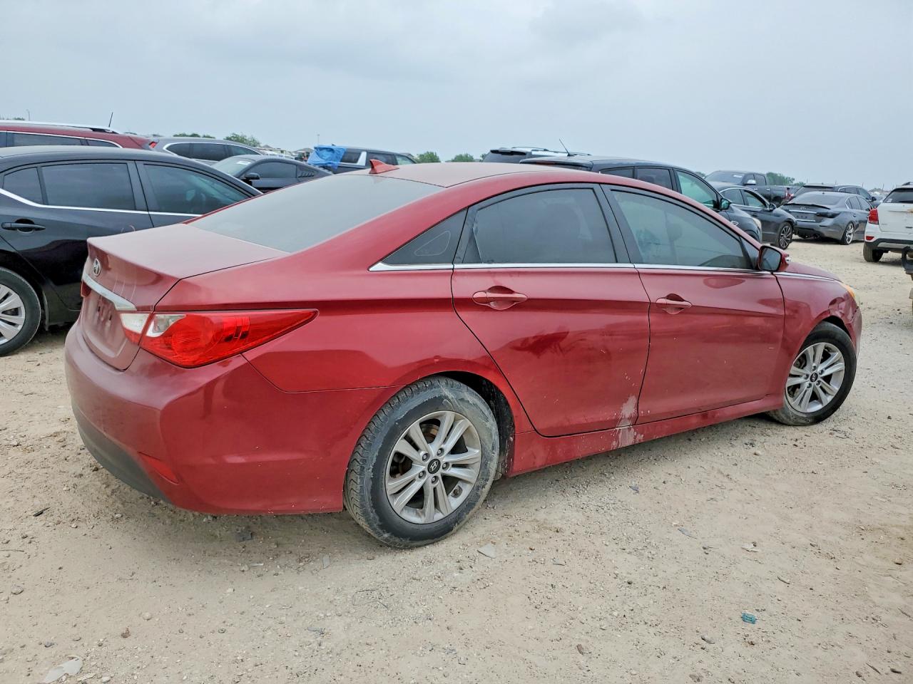 2014 Hyundai Sonata Gls Красный vin: 5NPEB4AC2EH827086