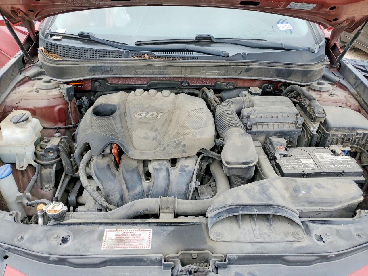 2014 Hyundai Sonata Gls Красный vin: 5NPEB4AC2EH827086