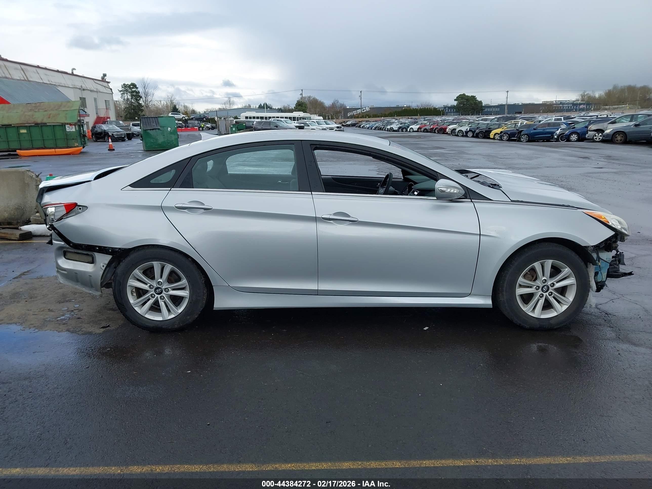 2014 Hyundai Sonata Gls Silver vin: 5NPEB4AC2EH827296