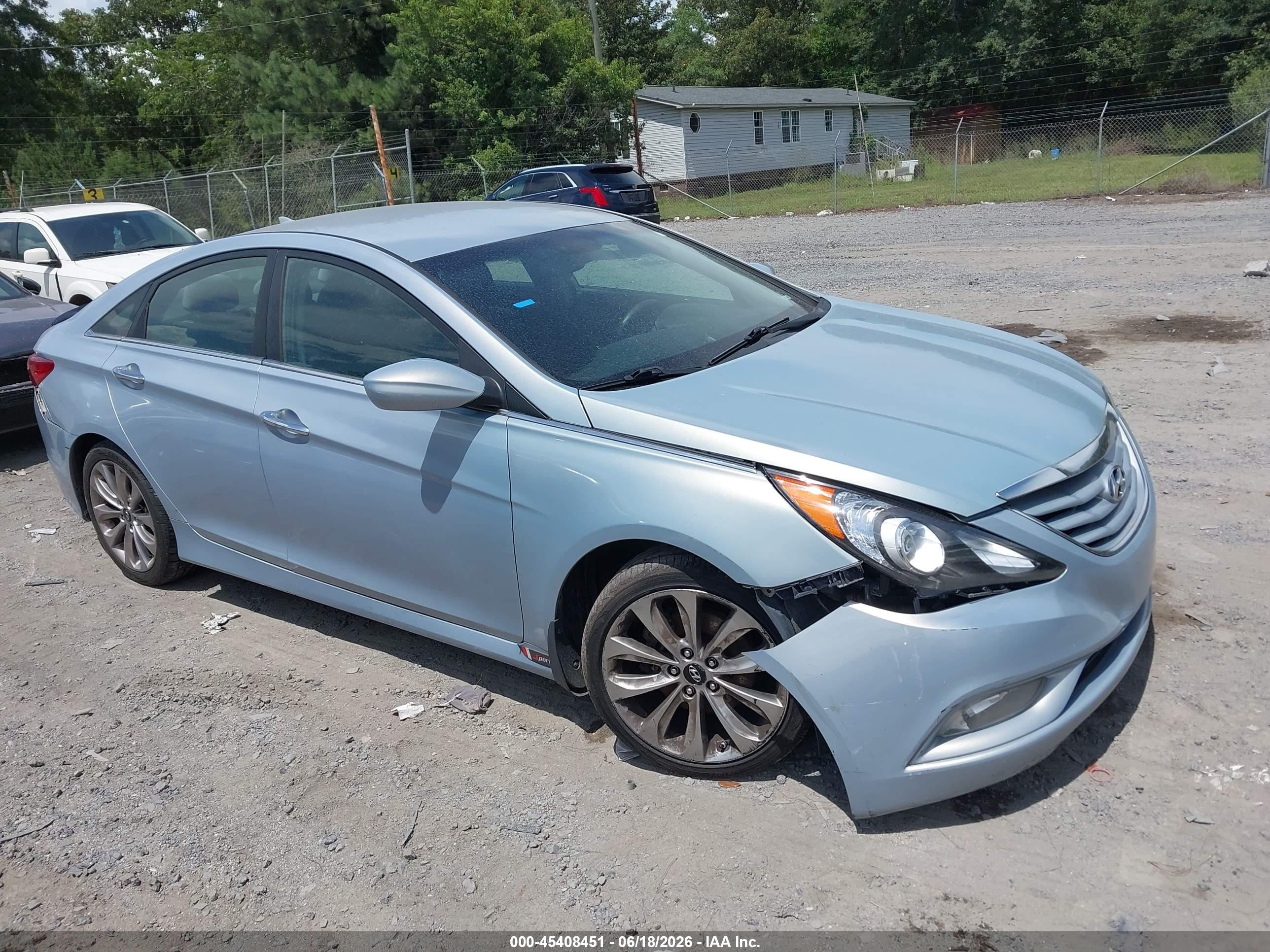 2014 Hyundai Sonata Gls Light Blue vin: 5NPEB4AC2EH829713
