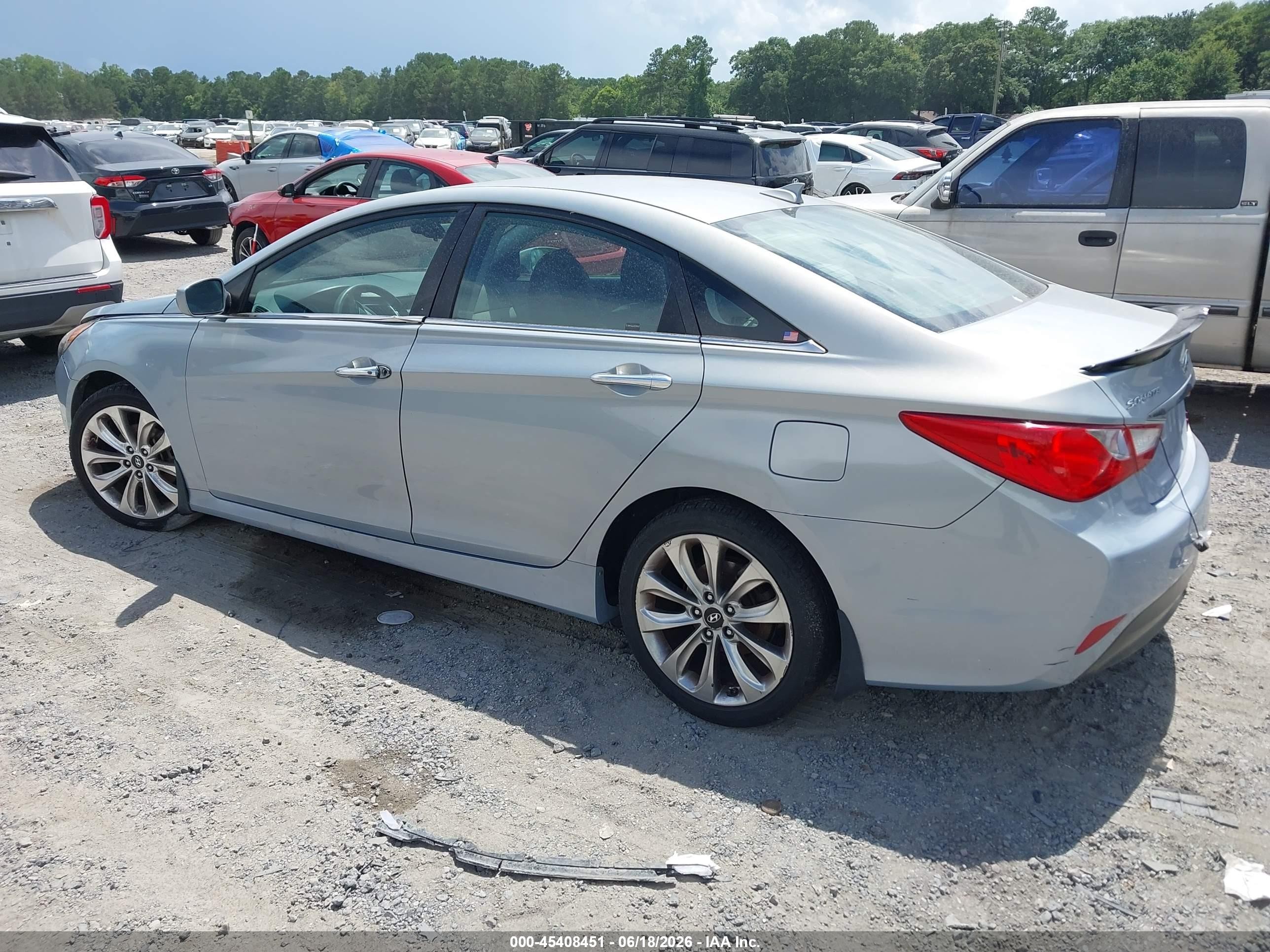 2014 Hyundai Sonata Gls Light Blue vin: 5NPEB4AC2EH829713