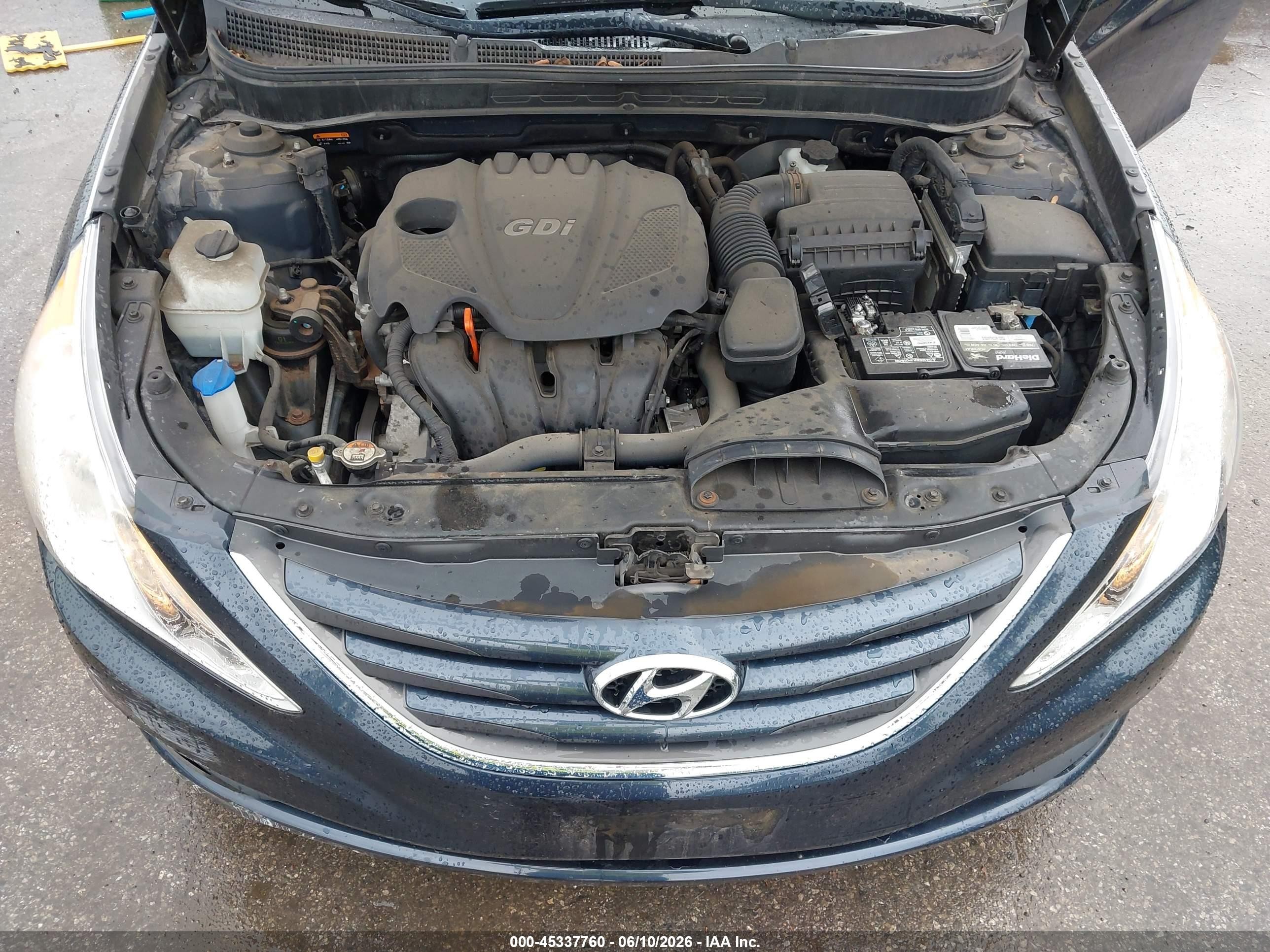 2014 Hyundai Sonata Gls Blue vin: 5NPEB4AC2EH830859