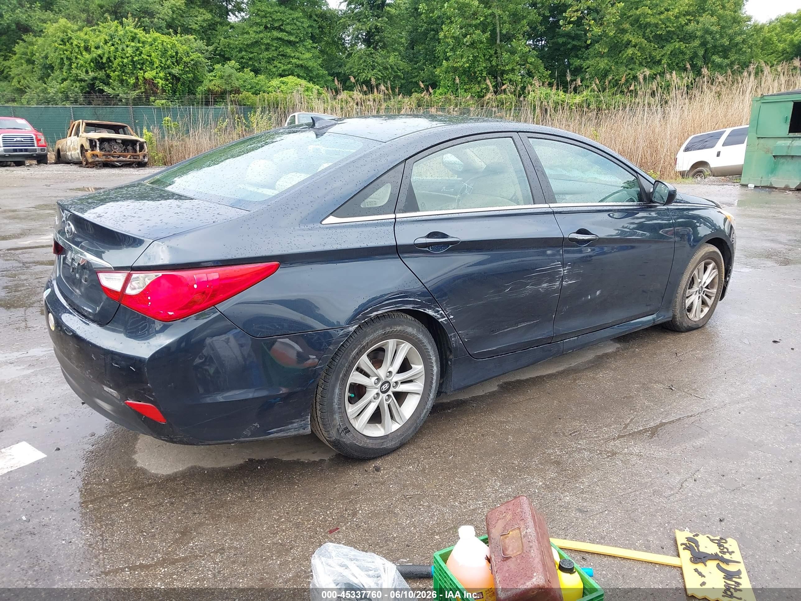 2014 Hyundai Sonata Gls Blue vin: 5NPEB4AC2EH830859