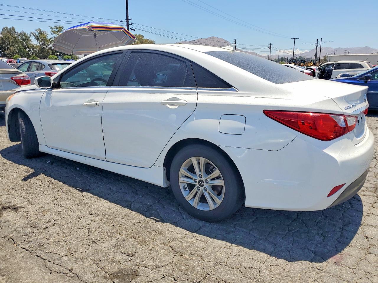 2014 Hyundai Sonata Gls White vin: 5NPEB4AC2EH839366
