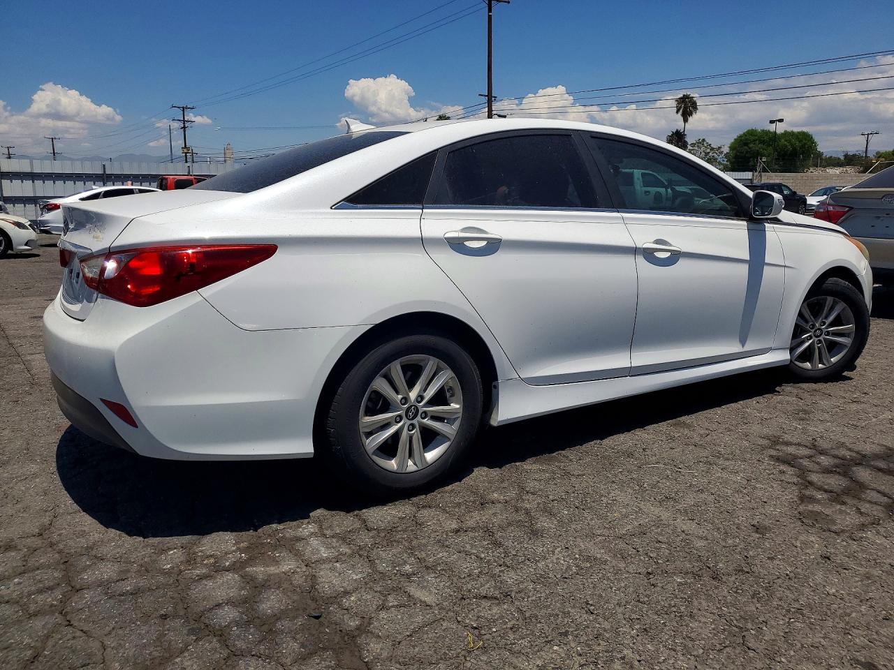 2014 Hyundai Sonata Gls White vin: 5NPEB4AC2EH839366
