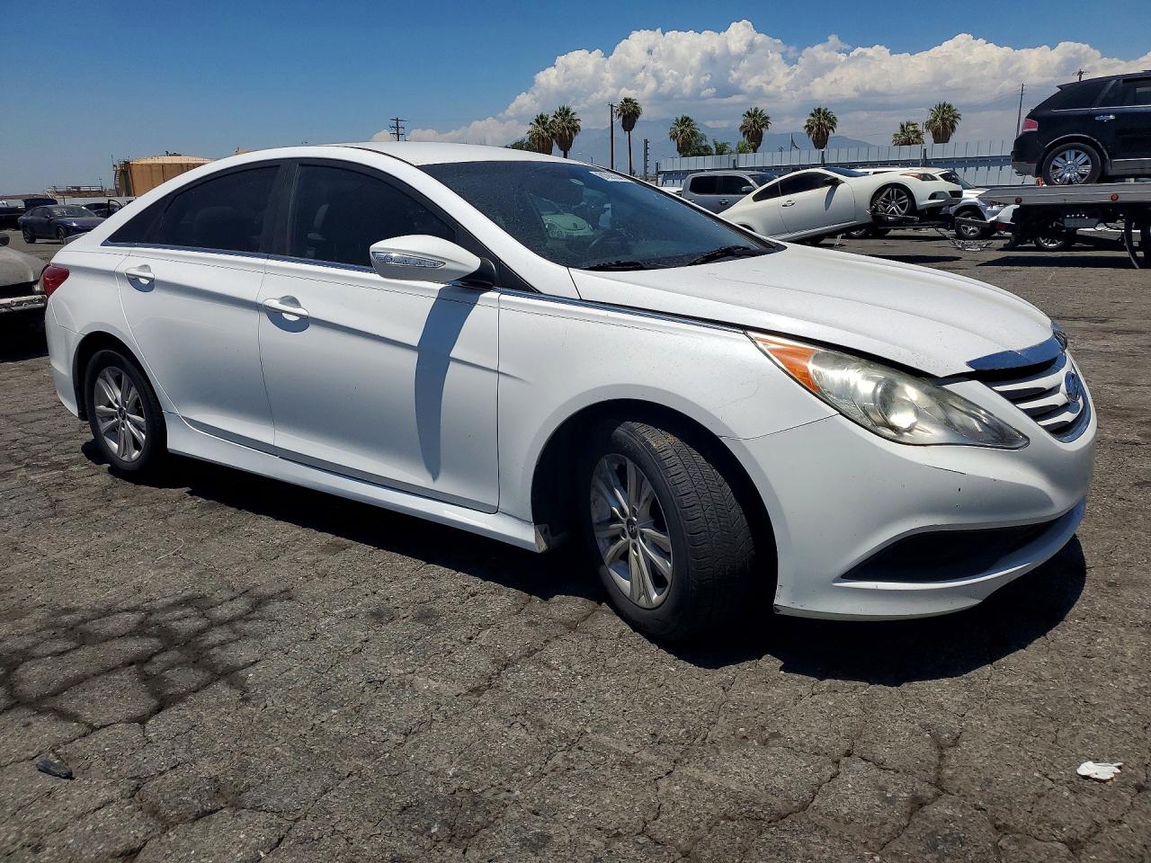 2014 Hyundai Sonata Gls White vin: 5NPEB4AC2EH839366