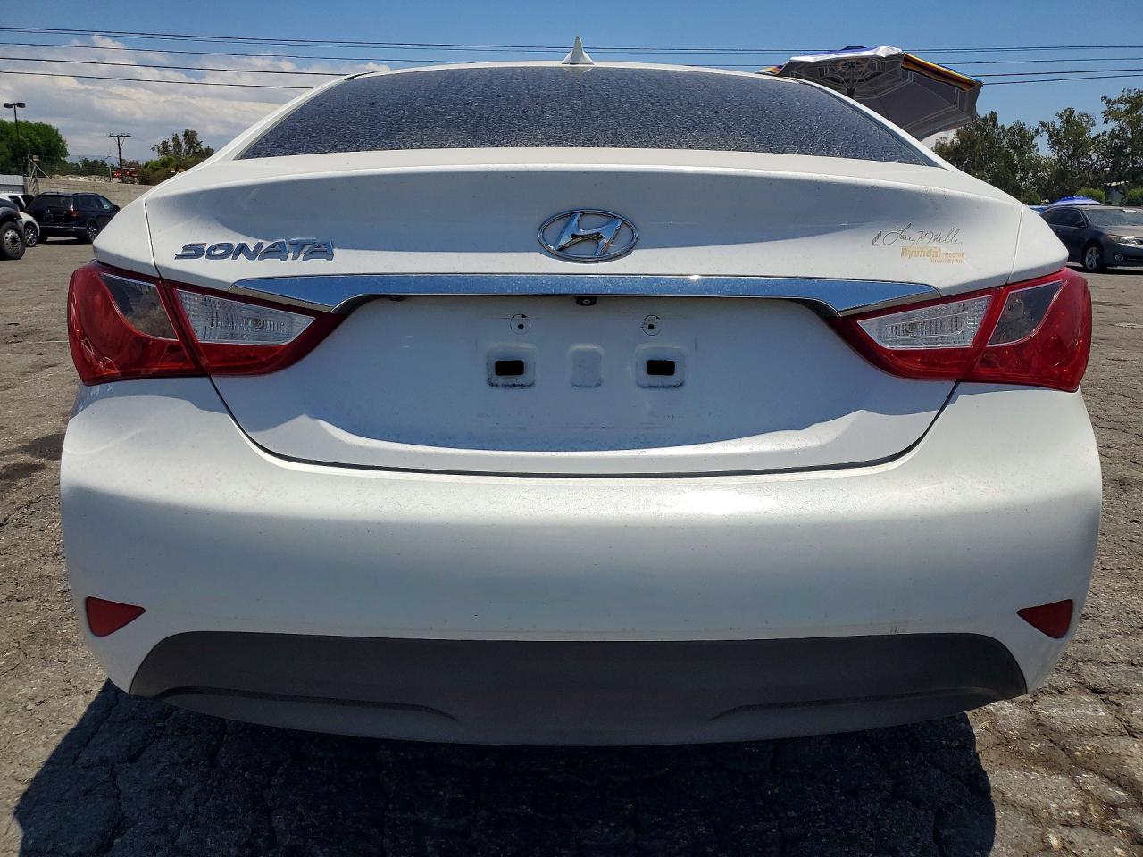 2014 Hyundai Sonata Gls White vin: 5NPEB4AC2EH839366