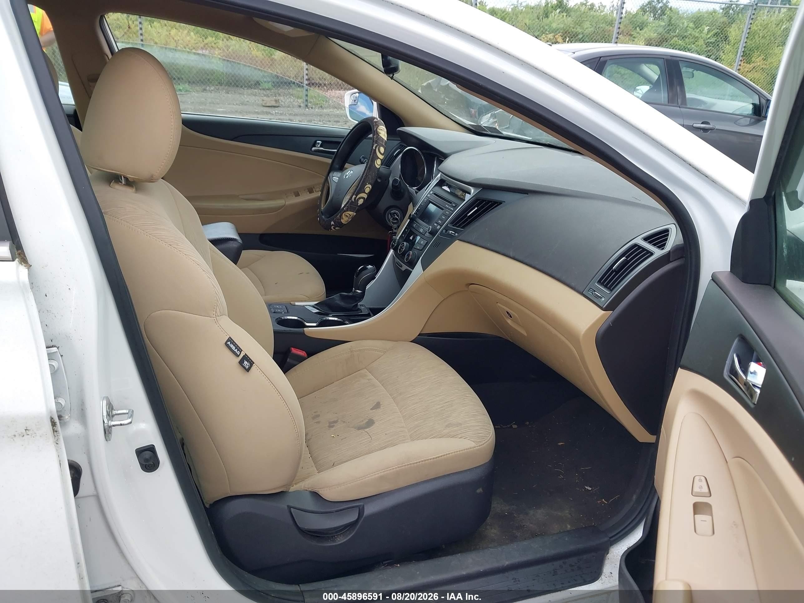 2014 Hyundai Sonata Gls Белый vin: 5NPEB4AC2EH841148