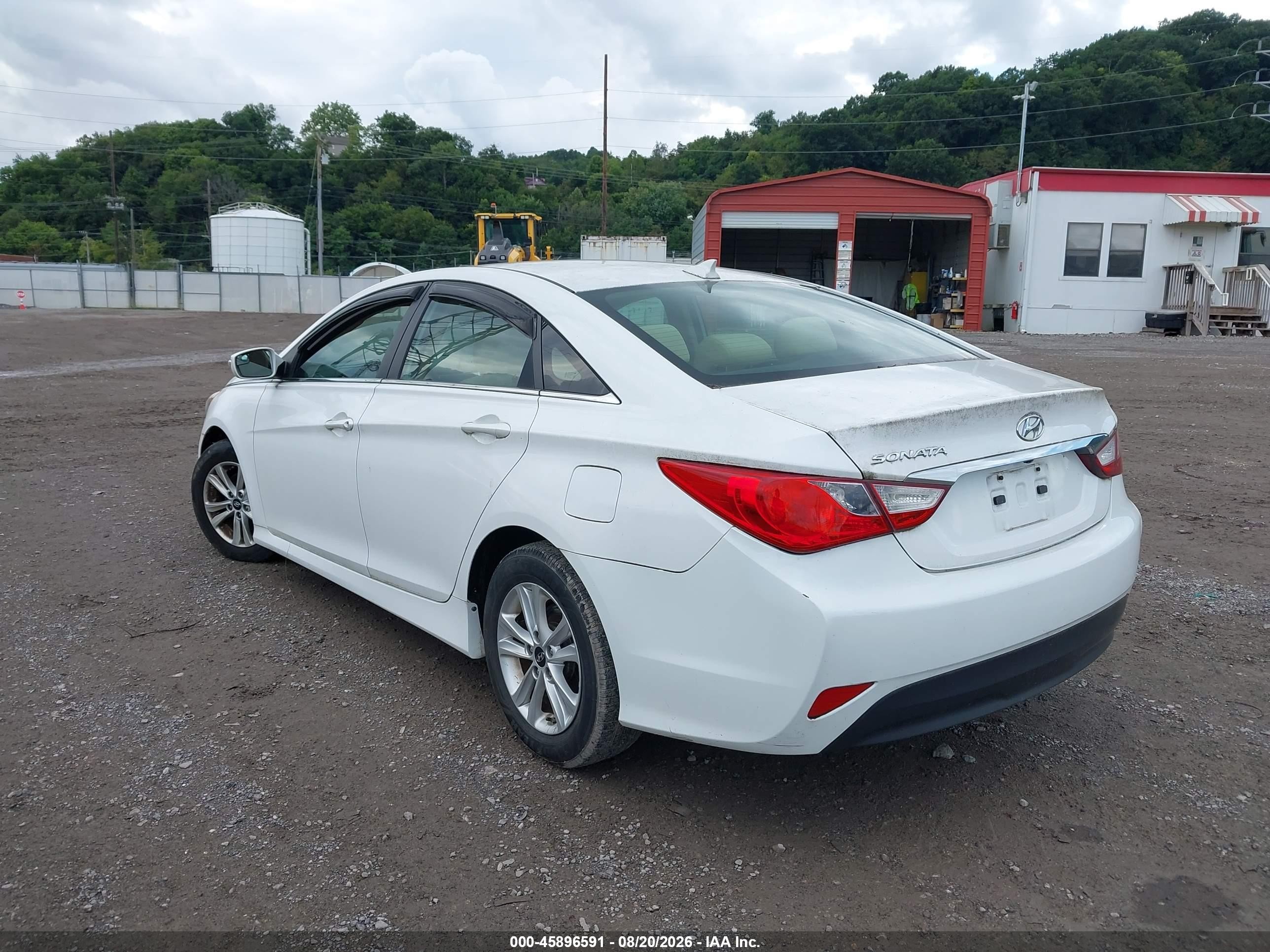 2014 Hyundai Sonata Gls Белый vin: 5NPEB4AC2EH841148