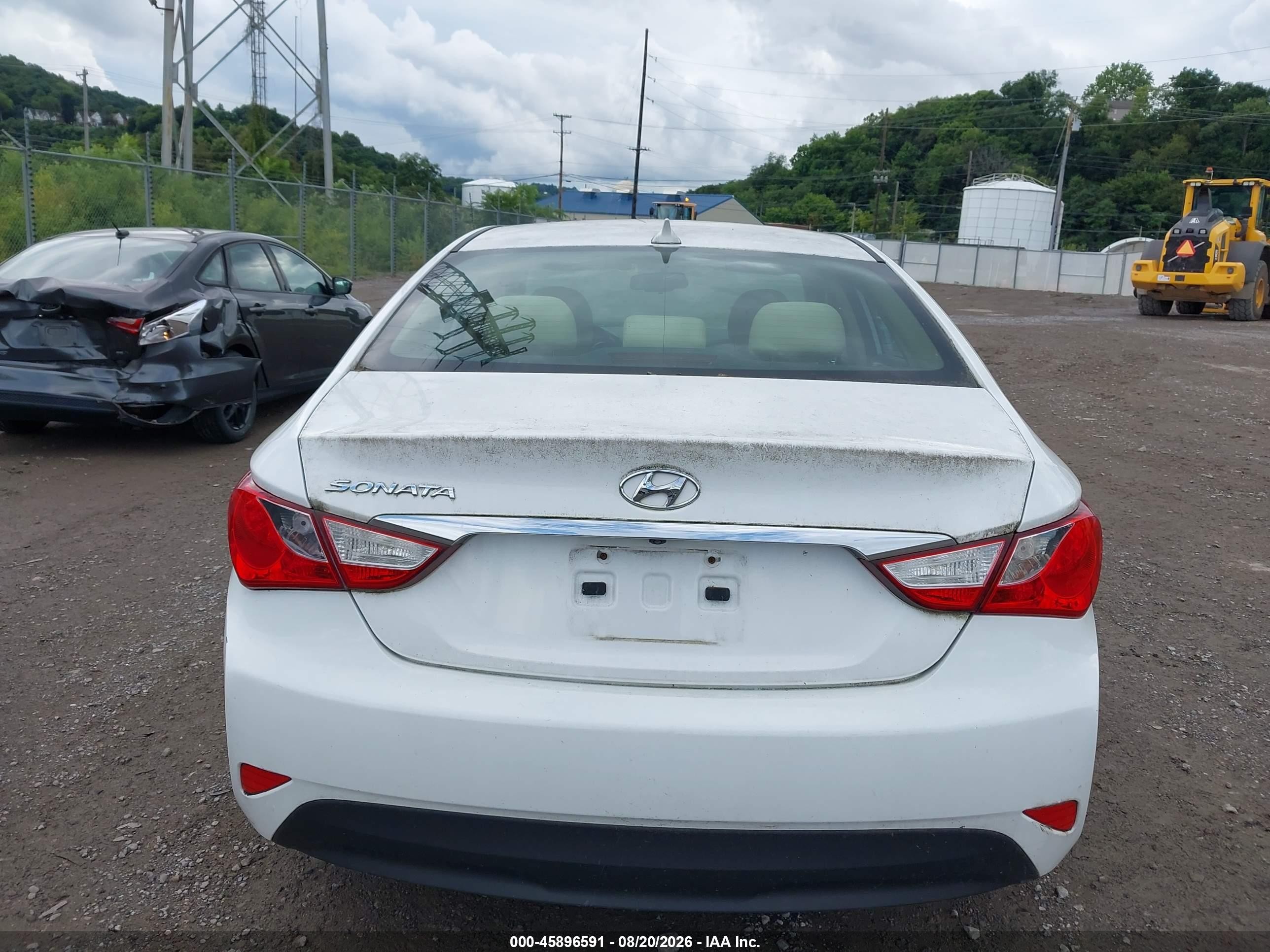 2014 Hyundai Sonata Gls Белый vin: 5NPEB4AC2EH841148