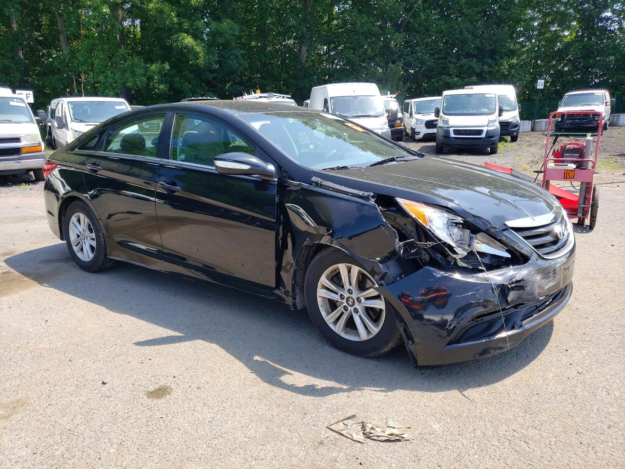 2014 Hyundai Sonata Gls Black vin: 5NPEB4AC2EH845023