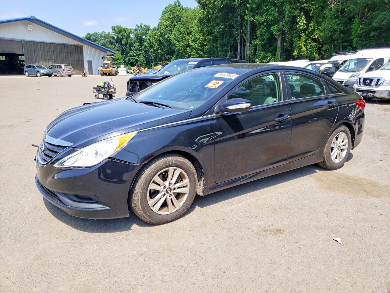 2014 Hyundai Sonata Gls Black vin: 5NPEB4AC2EH845023